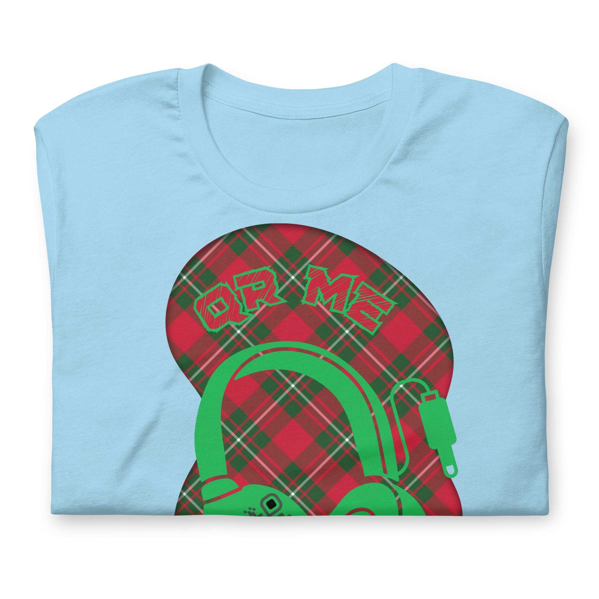 Tartan QR Code T-Shirt – Share Your Music with Timeless Style