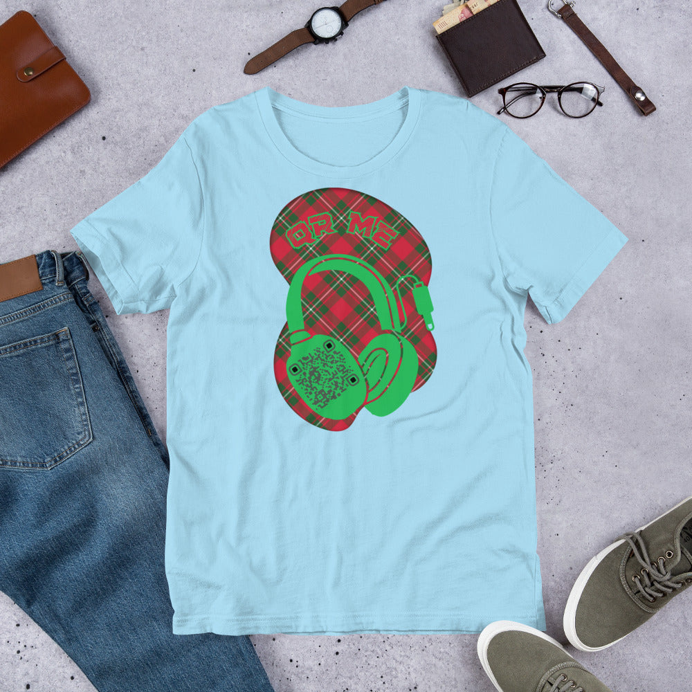 Tartan QR Code T-Shirt – Share Your Music with Timeless Style