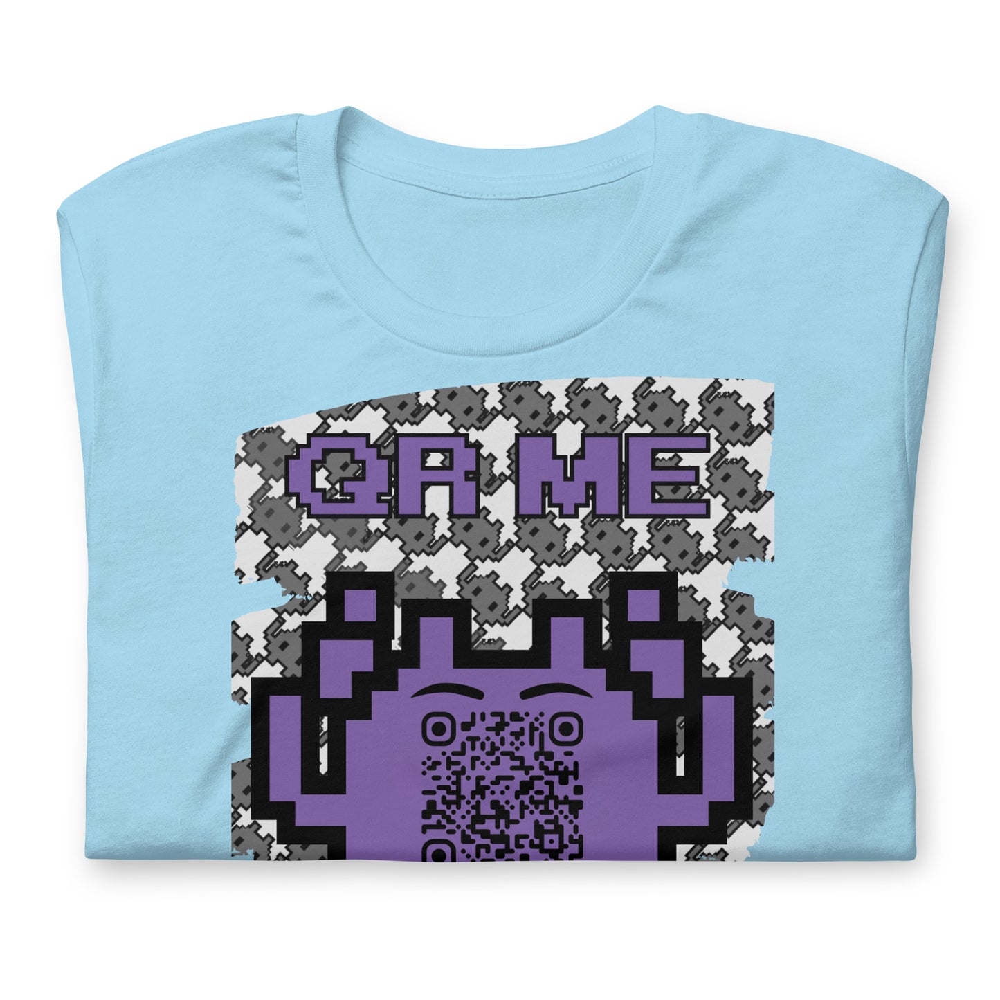 Mono Alien QR Code T-Shirt – Share Your Gaming and YouTube Links