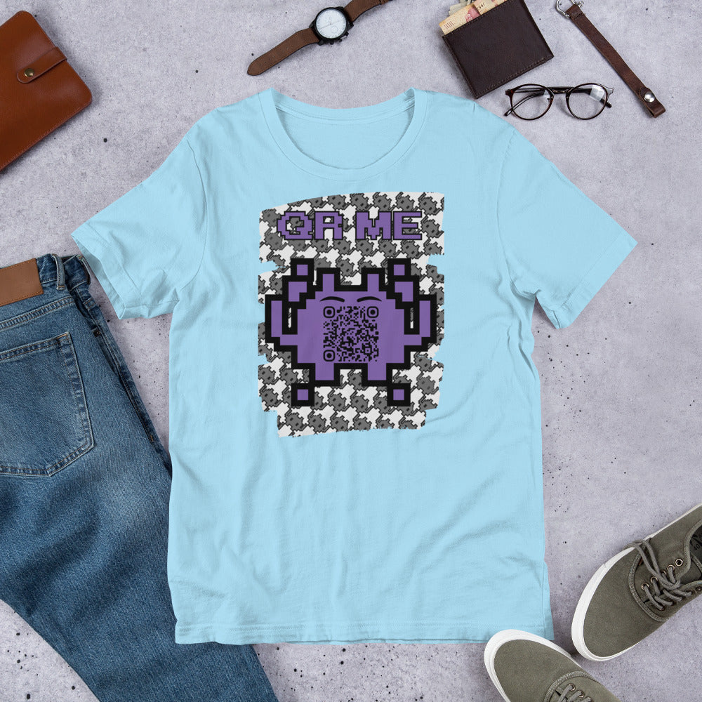 Mono Alien QR Code T-Shirt – Share Your Gaming and YouTube Links