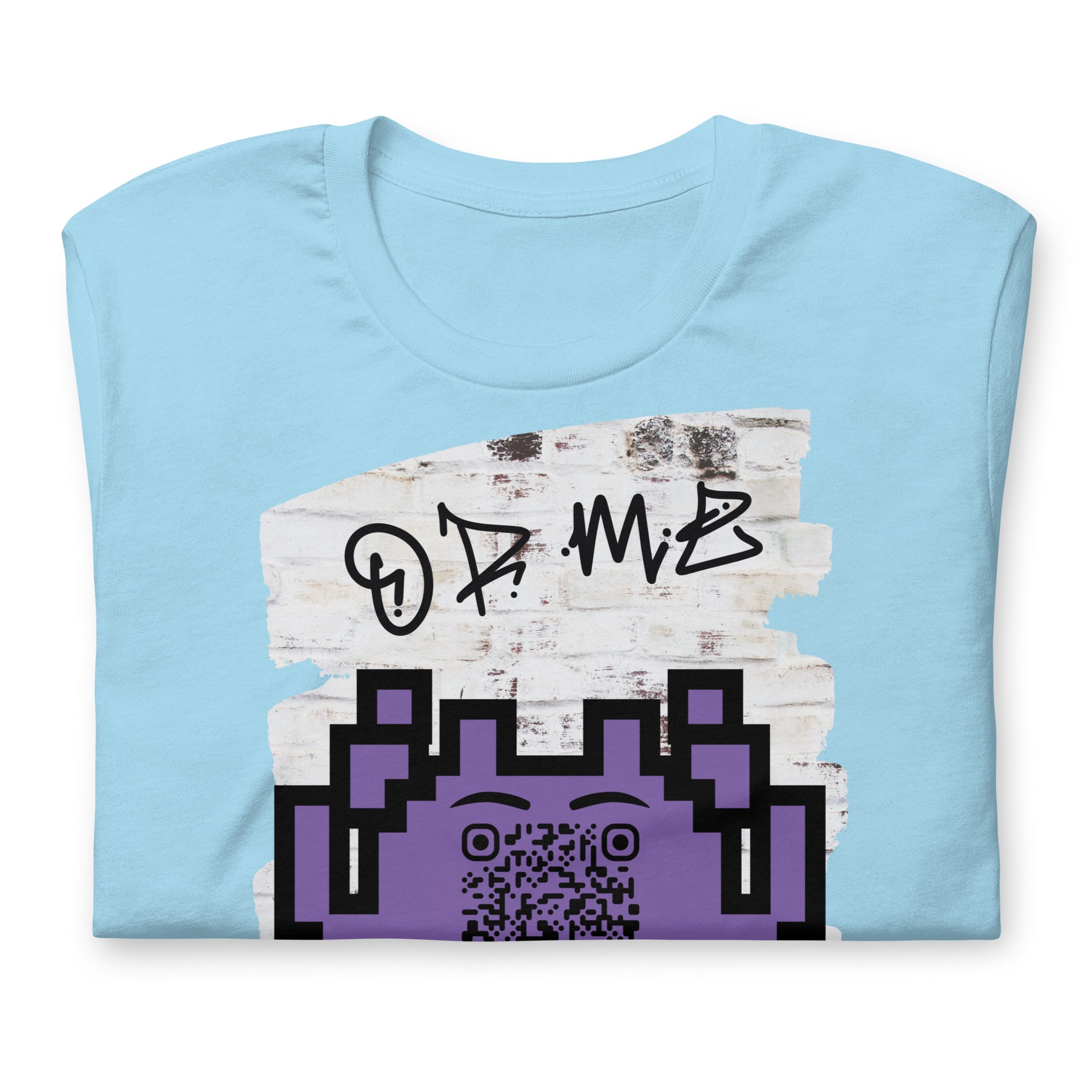 Graffiti Wall Alien QR Code T-Shirt – For Gamers and YouTubers