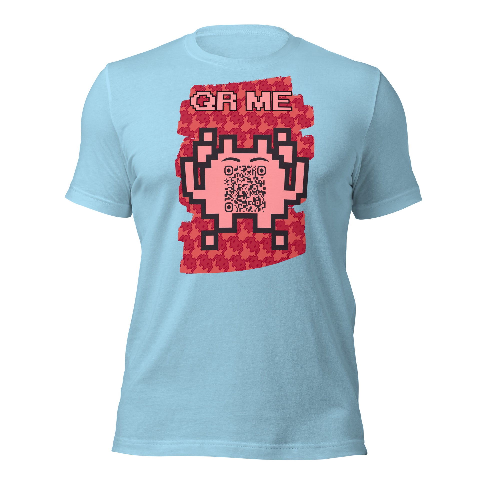 Red Alien QR Code T-Shirt – Go Boldly and Share
