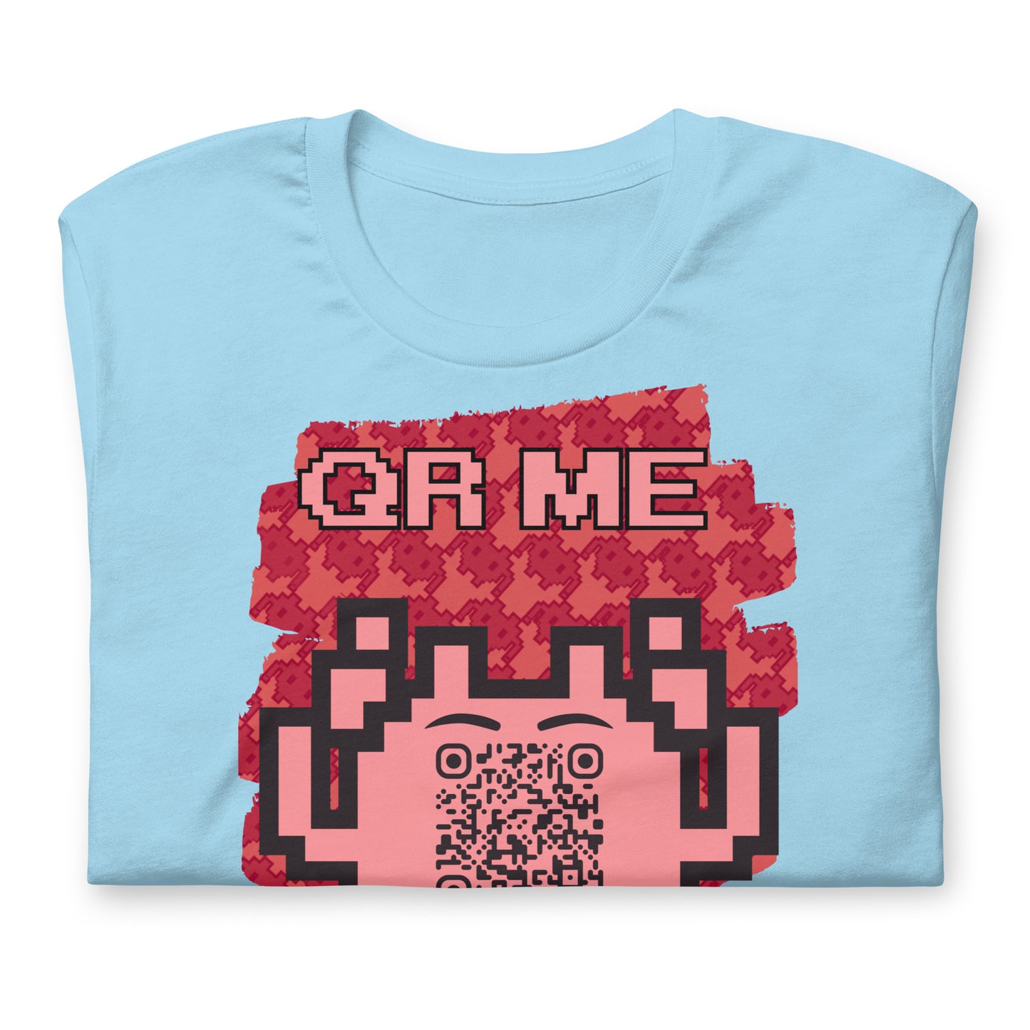 Red Alien QR Code T-Shirt – Go Boldly and Share