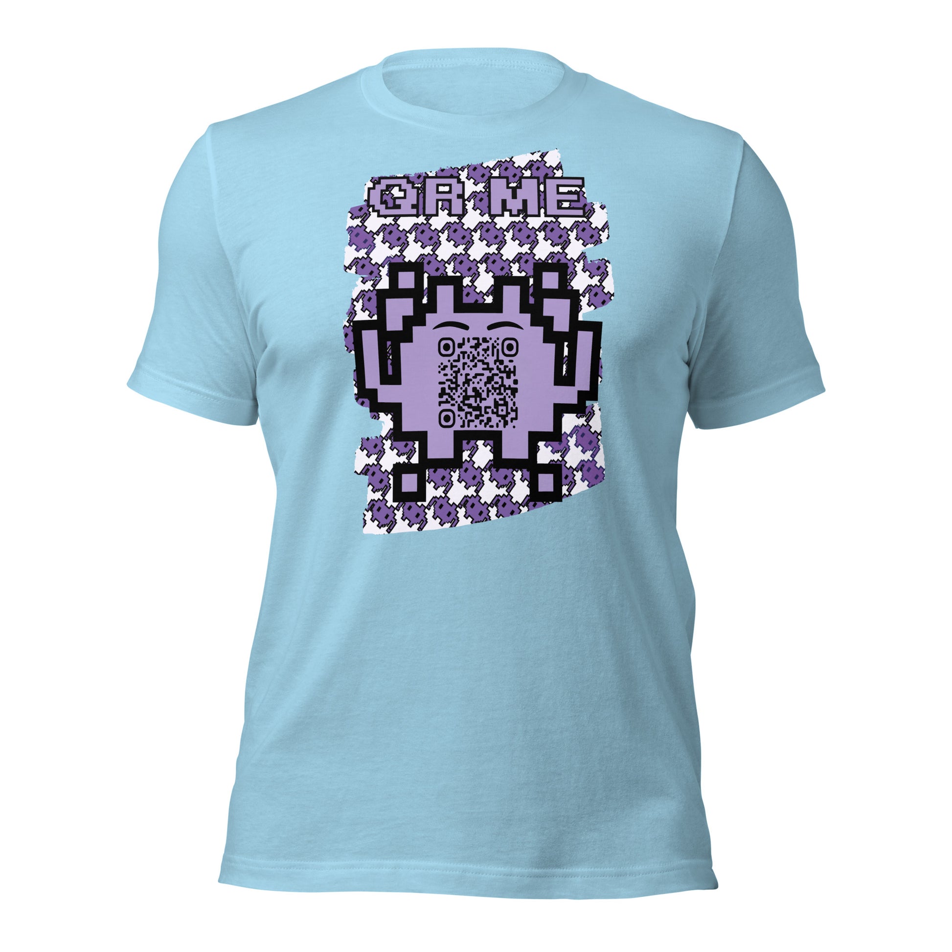 Purple Alien QR Code T-Shirt – For Gamers and YouTubers