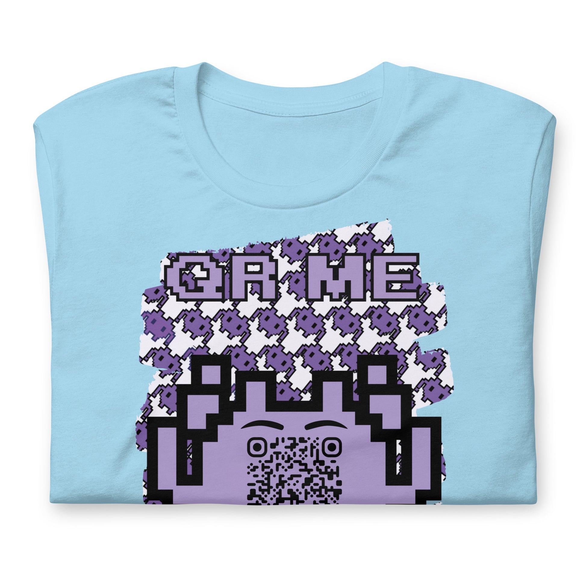 Purple Alien QR Code T-Shirt – For Gamers and YouTubers