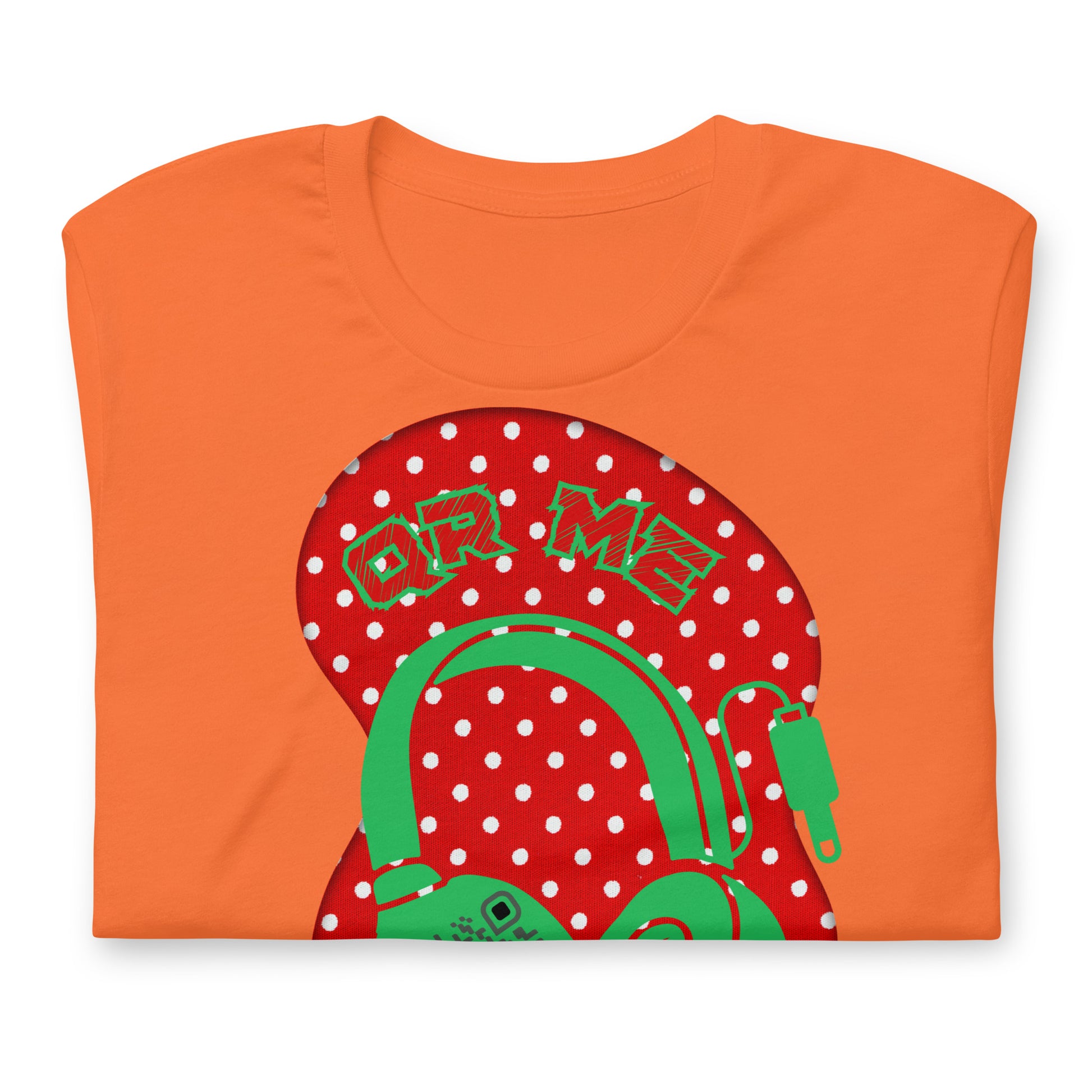 Polka Dot QR Code T-Shirt – Share Your Playlist in Style