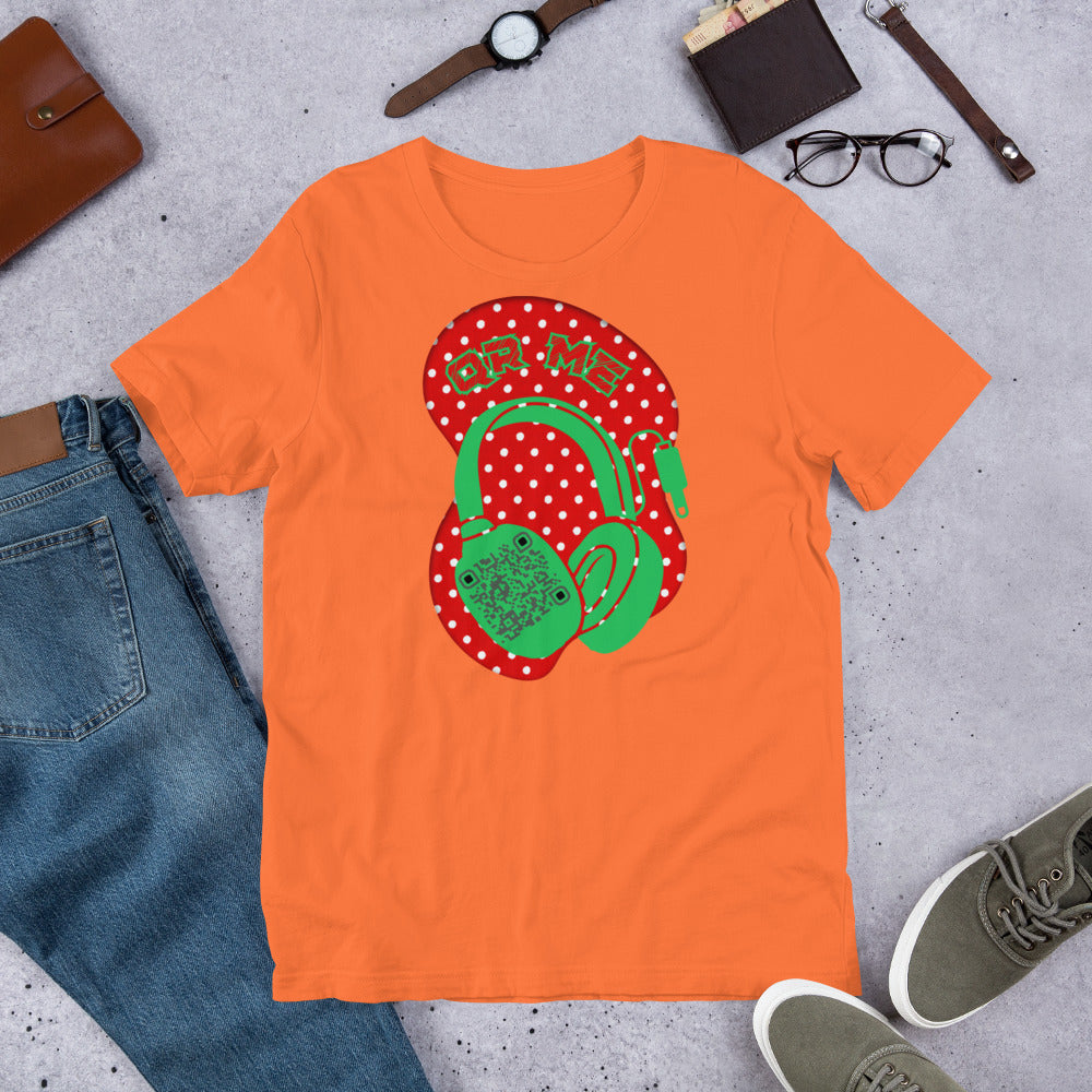 Polka Dot QR Code T-Shirt – Share Your Playlist in Style