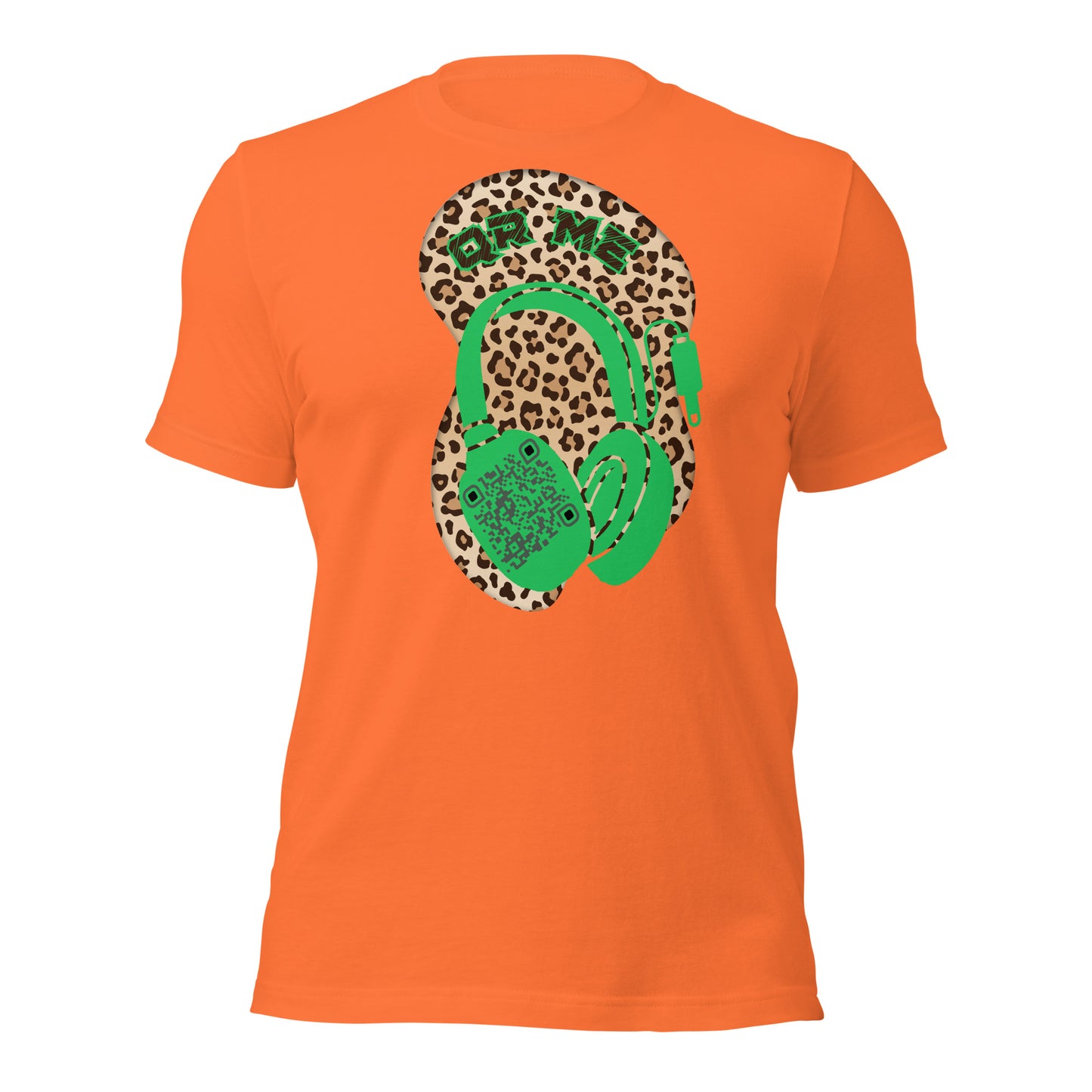 Leopard Print QR Code T-Shirt – Share Your Music Wildly