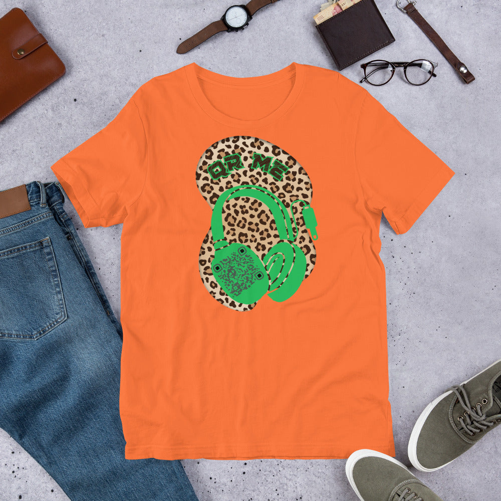 Leopard Print QR Code T-Shirt – Share Your Music Wildly