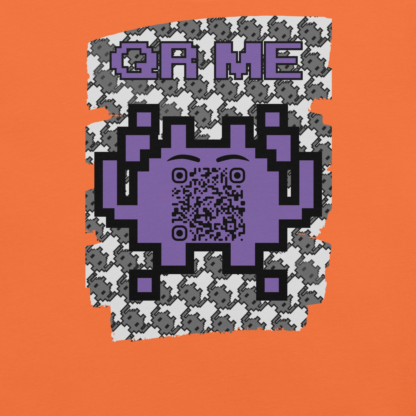Mono Alien QR Code T-Shirt – Share Your Gaming and YouTube Links