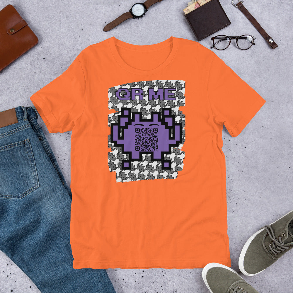 Mono Alien QR Code T-Shirt – Share Your Gaming and YouTube Links