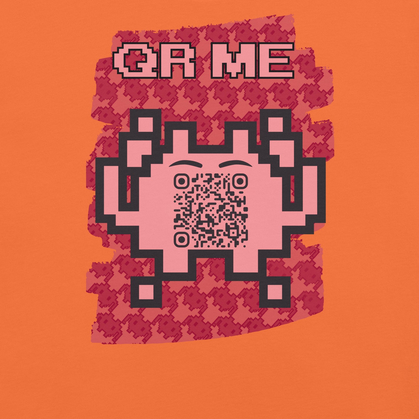Red Alien QR Code T-Shirt – Go Boldly and Share