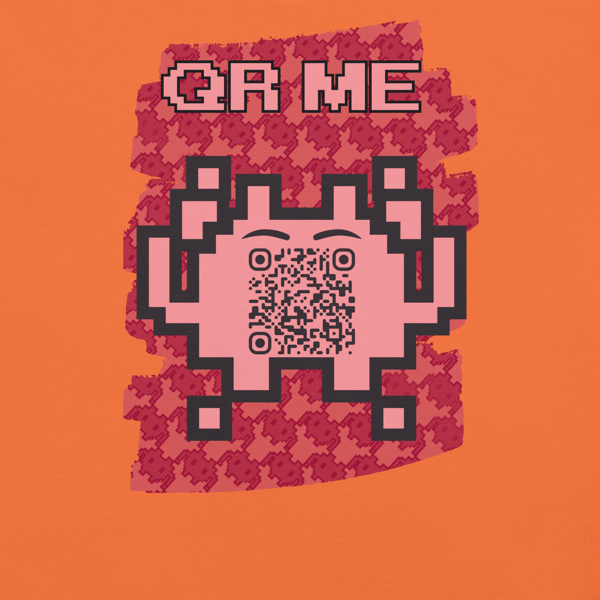 Red Alien QR Code T-Shirt – Go Boldly and Share