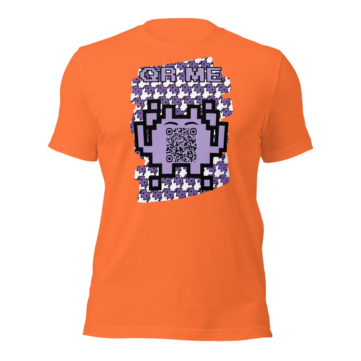 Purple Alien QR Code T-Shirt – For Gamers and YouTubers