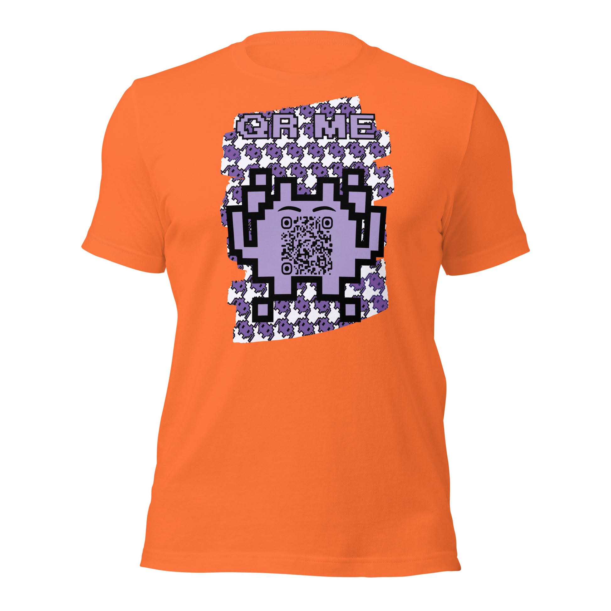 Purple Alien QR Code T-Shirt – For Gamers and YouTubers