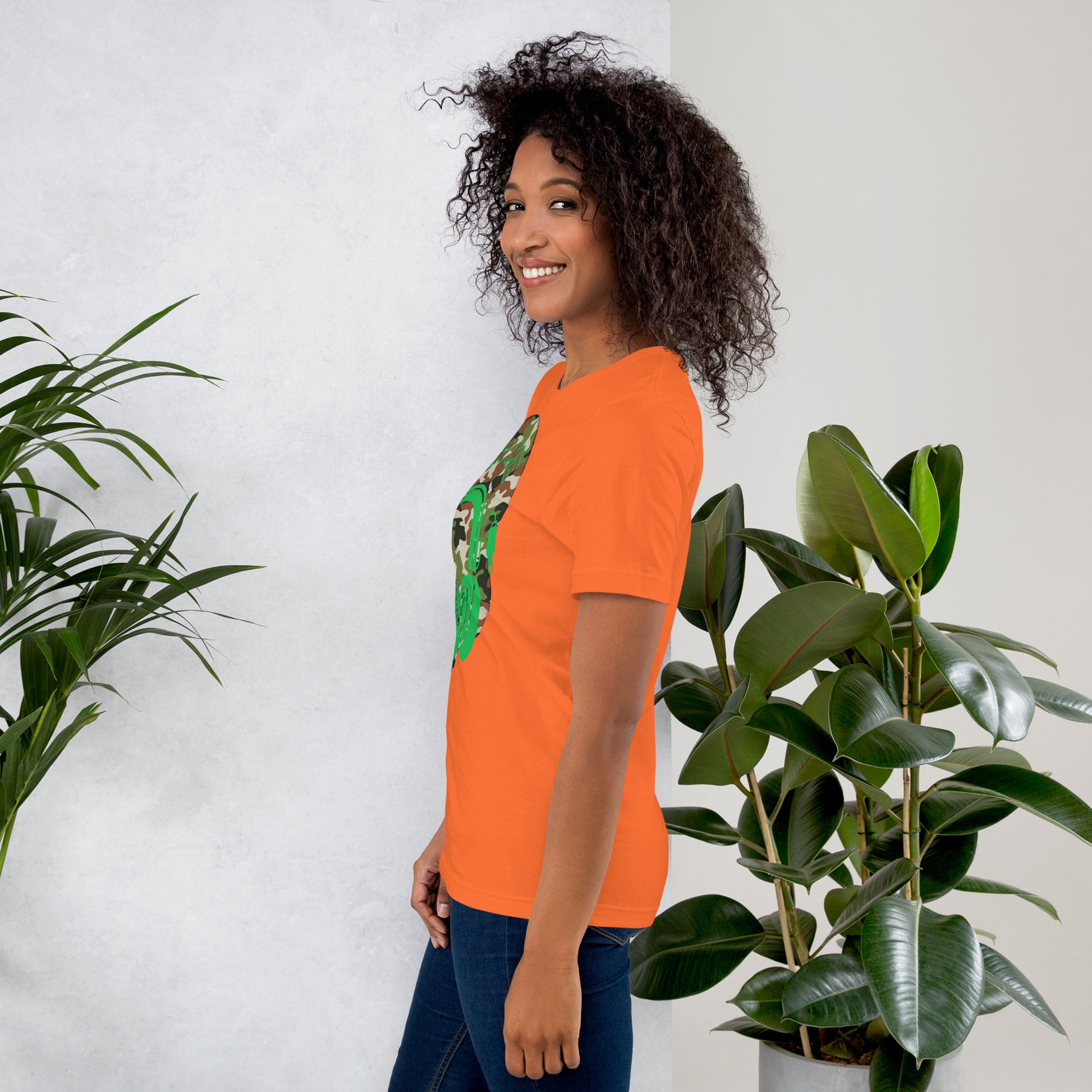 Green Camo QR Code T-Shirt – Share Your Music in Style