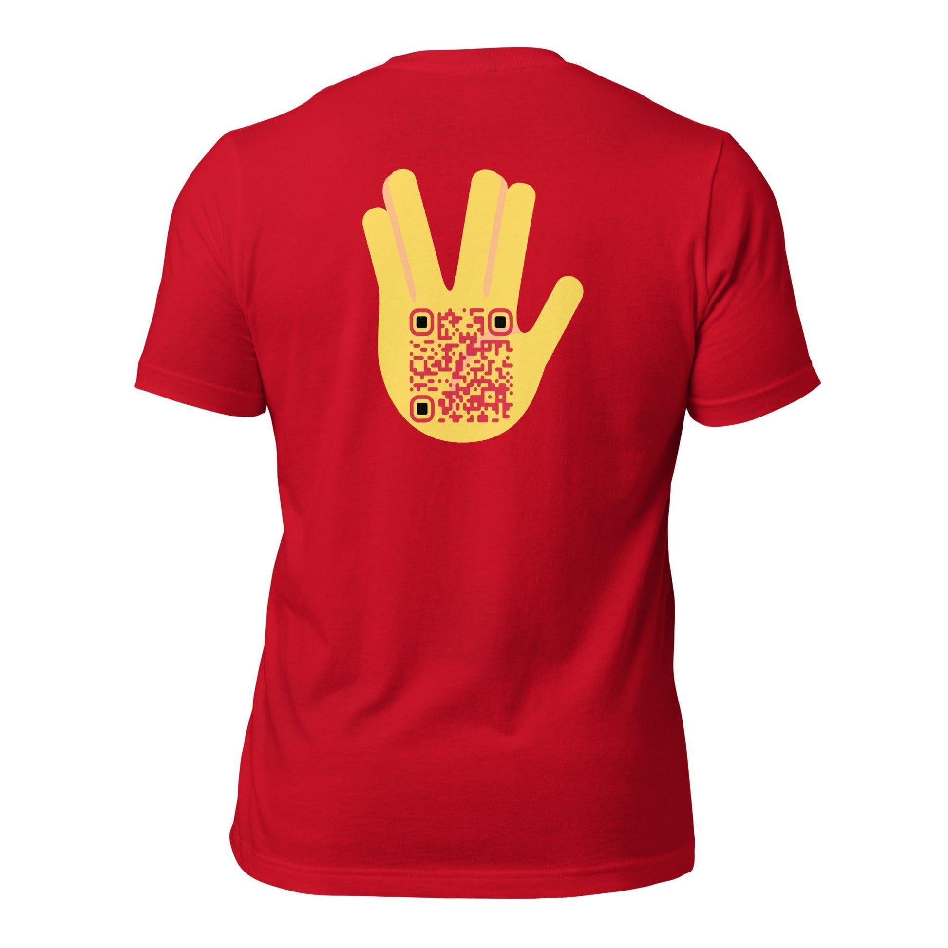 Vulcan Wave Emoji Personalized QR Code T-Shirt