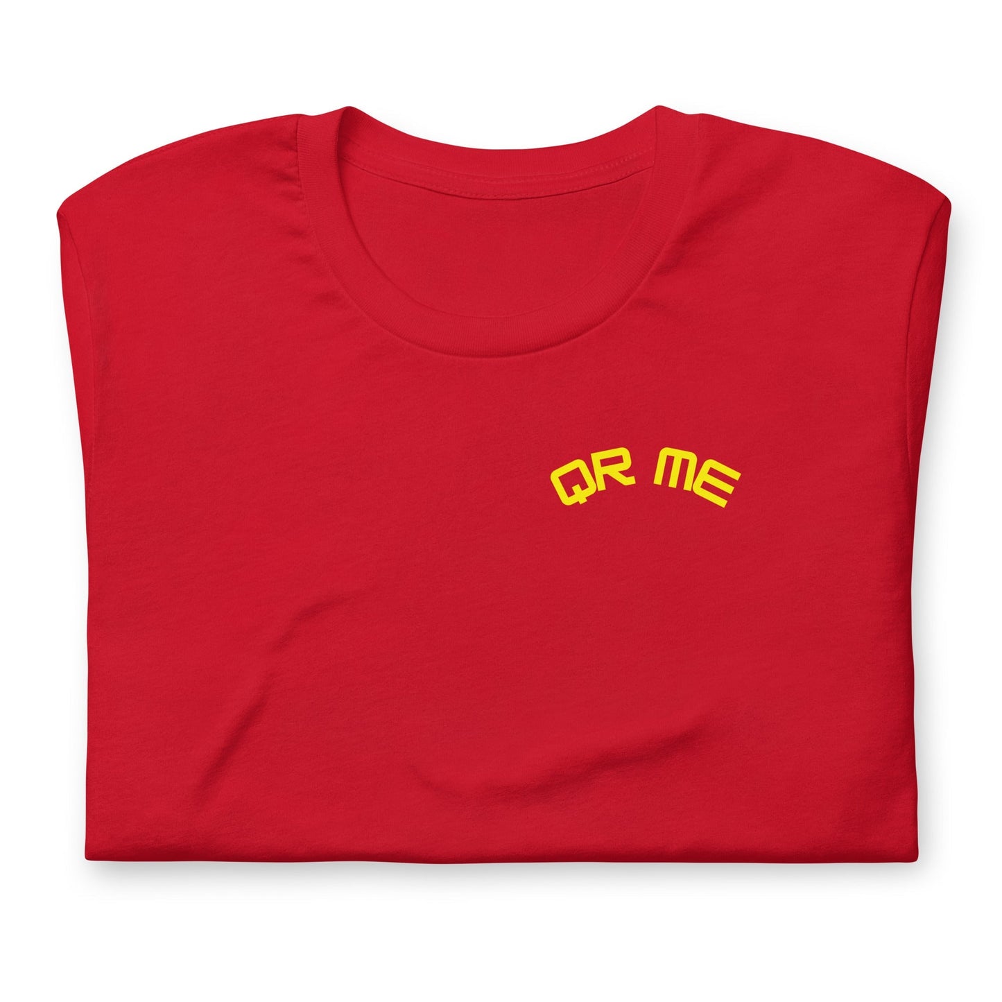 Hedgehog Emoji Personalized QR Code Unisex T-Shirt