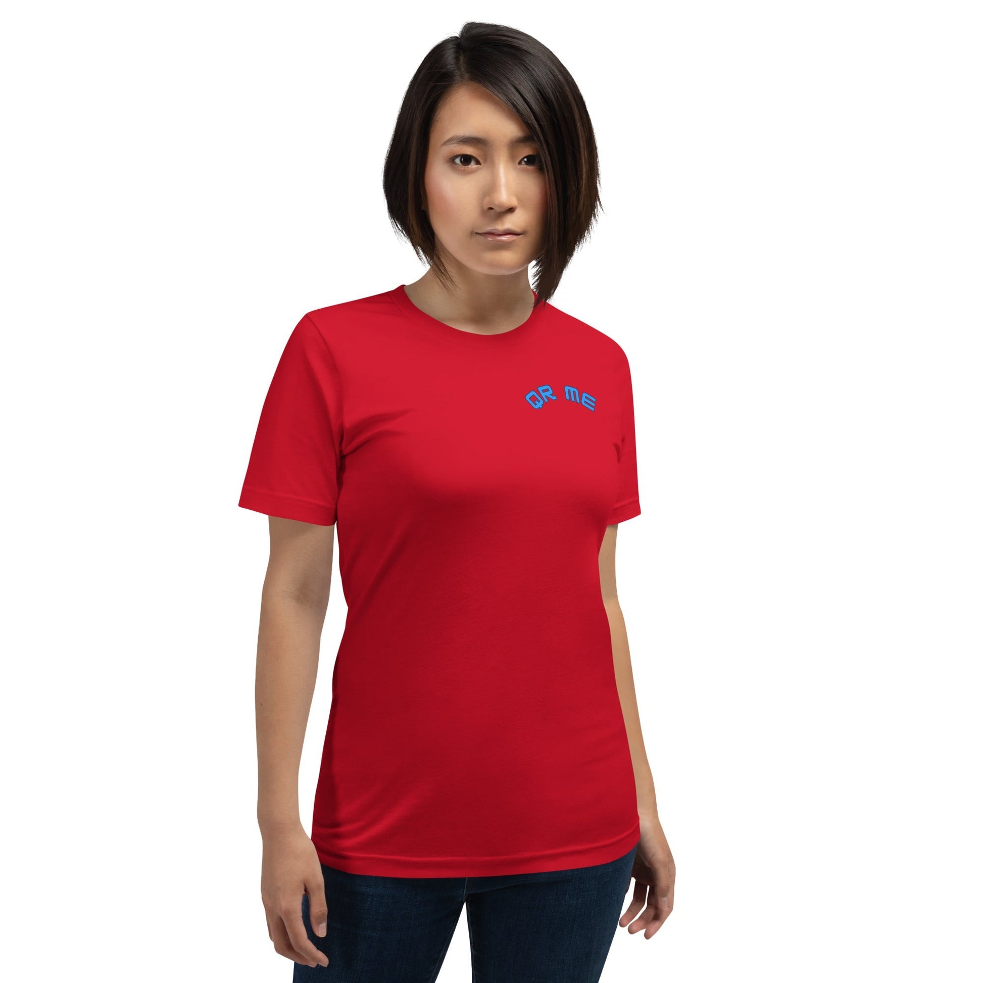Dress Emoji Personalized QR Code Unisex T-Shirt