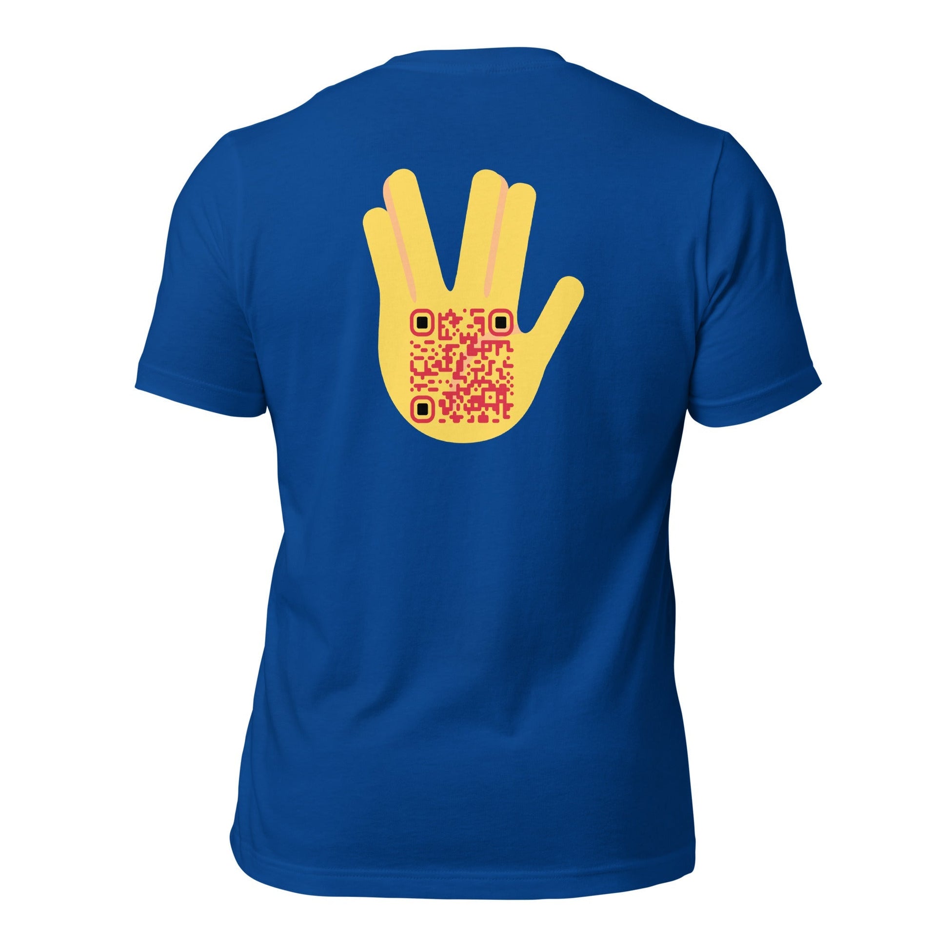Vulcan Wave Emoji Personalized QR Code T-Shirt