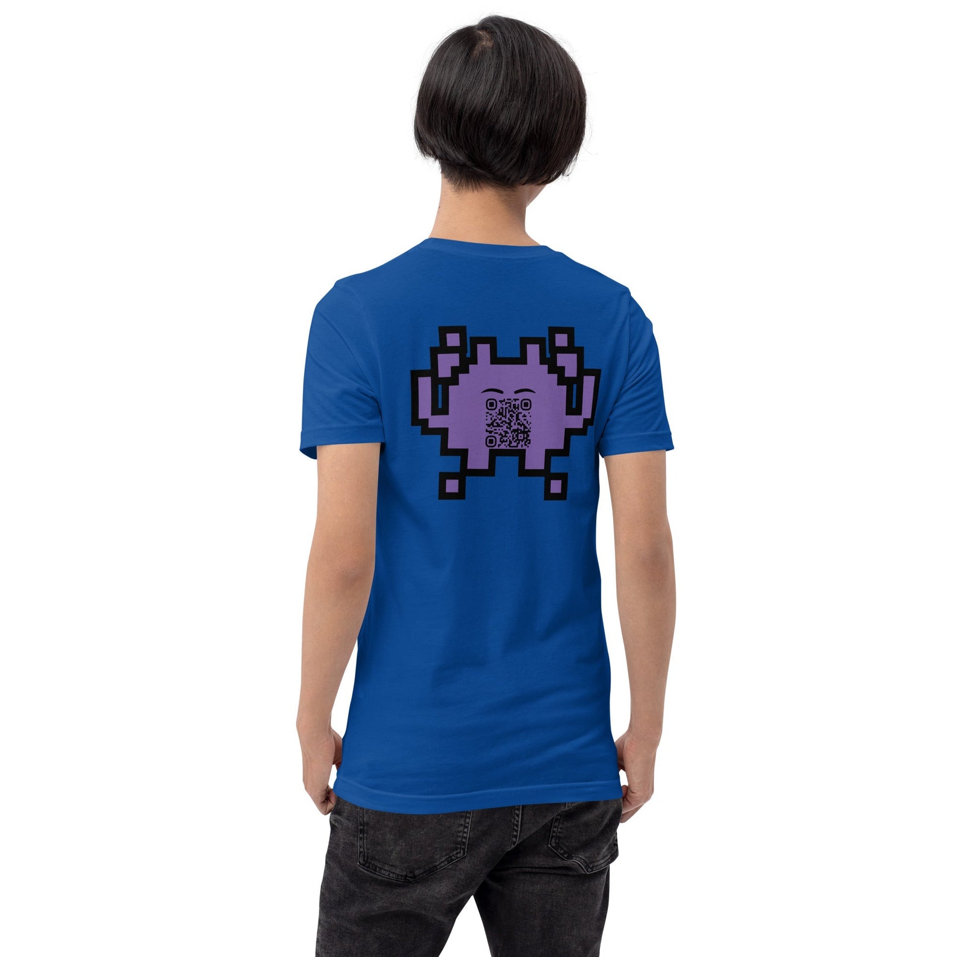 Alien Emoji Personalized QR Code T-Shirt – Unisex & Fun