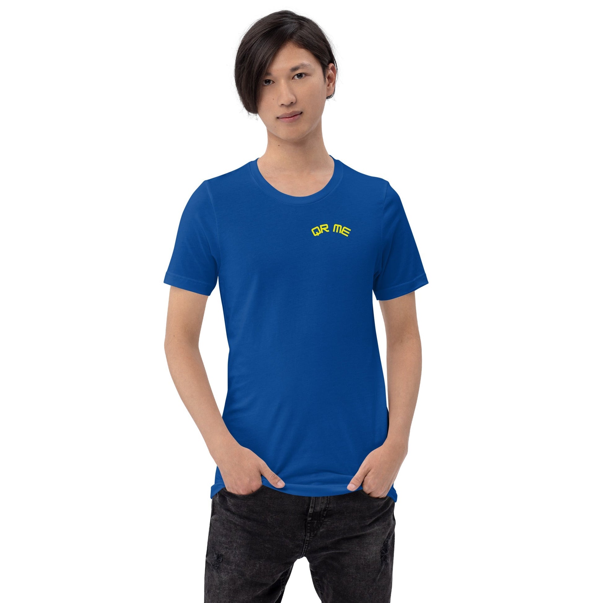 Alien Emoji Personalized QR Code T-Shirt – Unisex & Fun