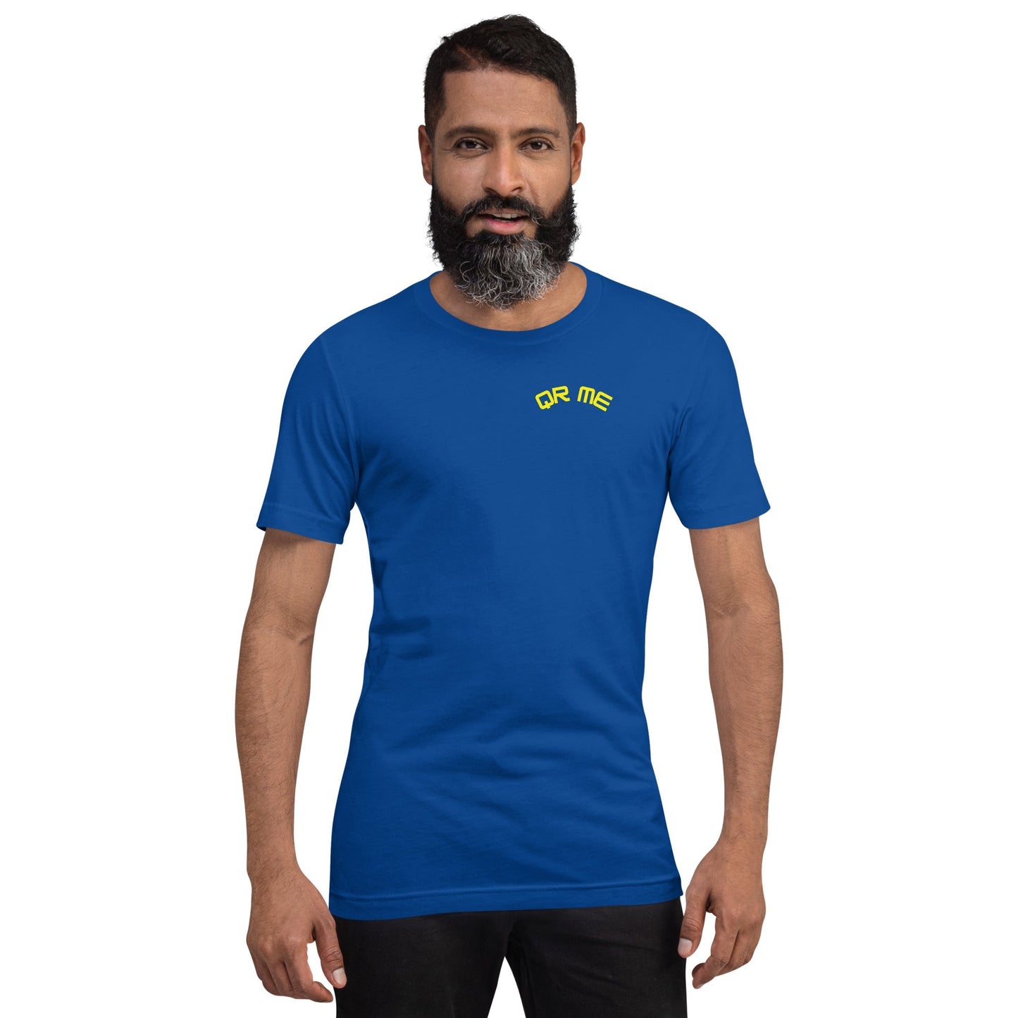 Baseball Emoji Personalized QR Code Unisex T-Shirt