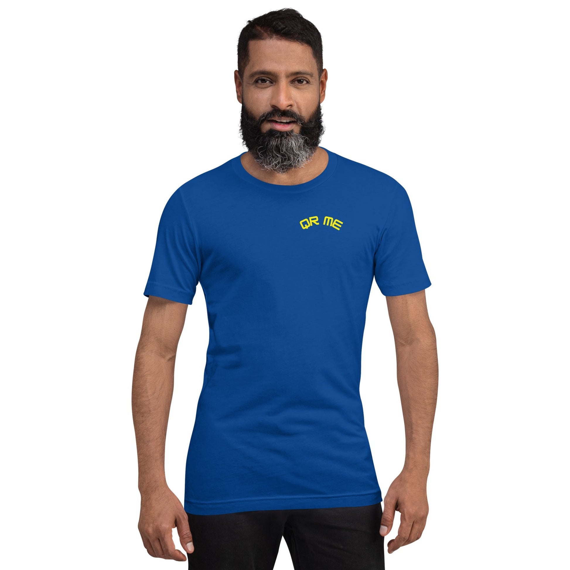 Baseball Emoji Personalized QR Code Unisex T-Shirt