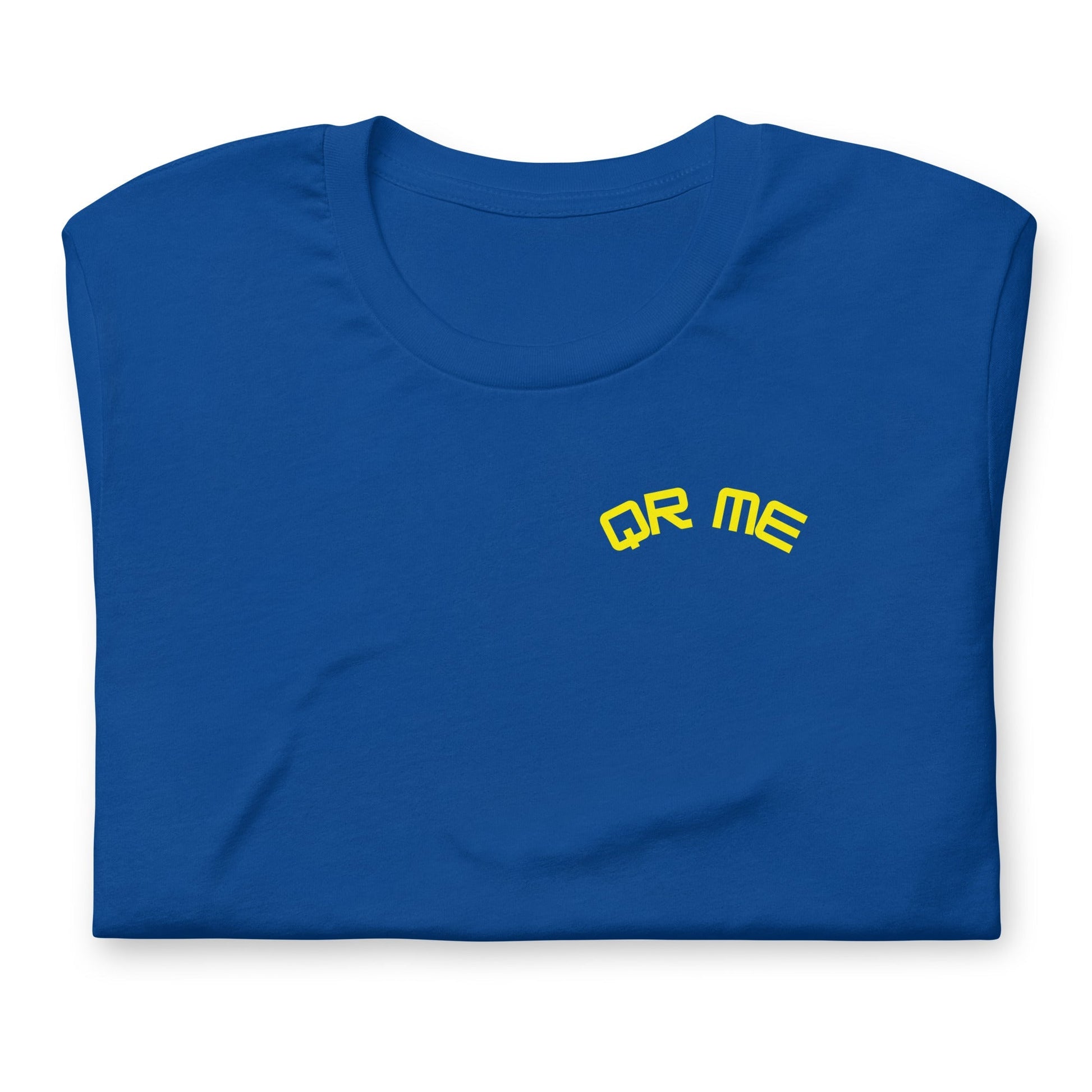 Baseball Emoji Personalized QR Code Unisex T-Shirt