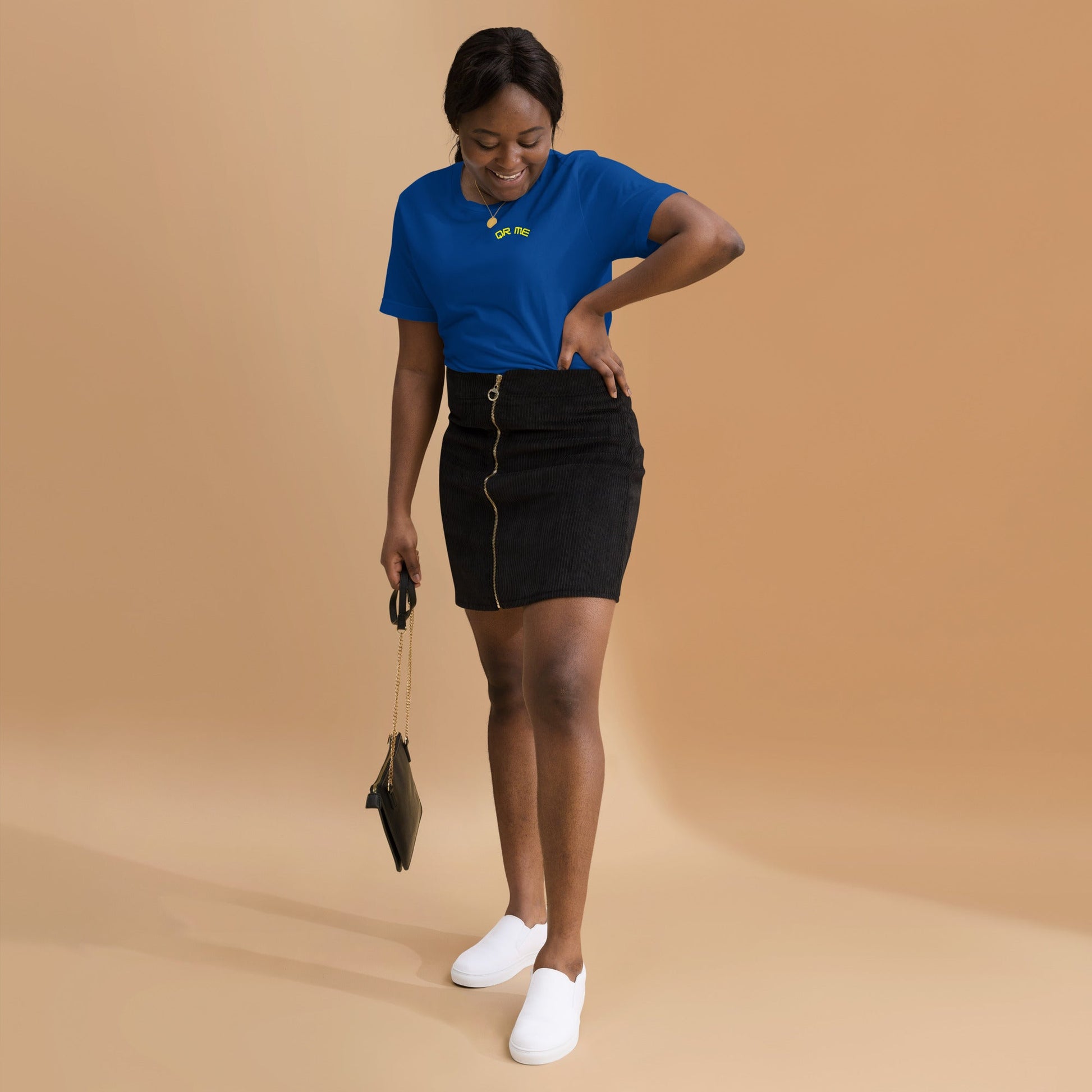 Dress Emoji Personalized QR Code Unisex T-Shirt