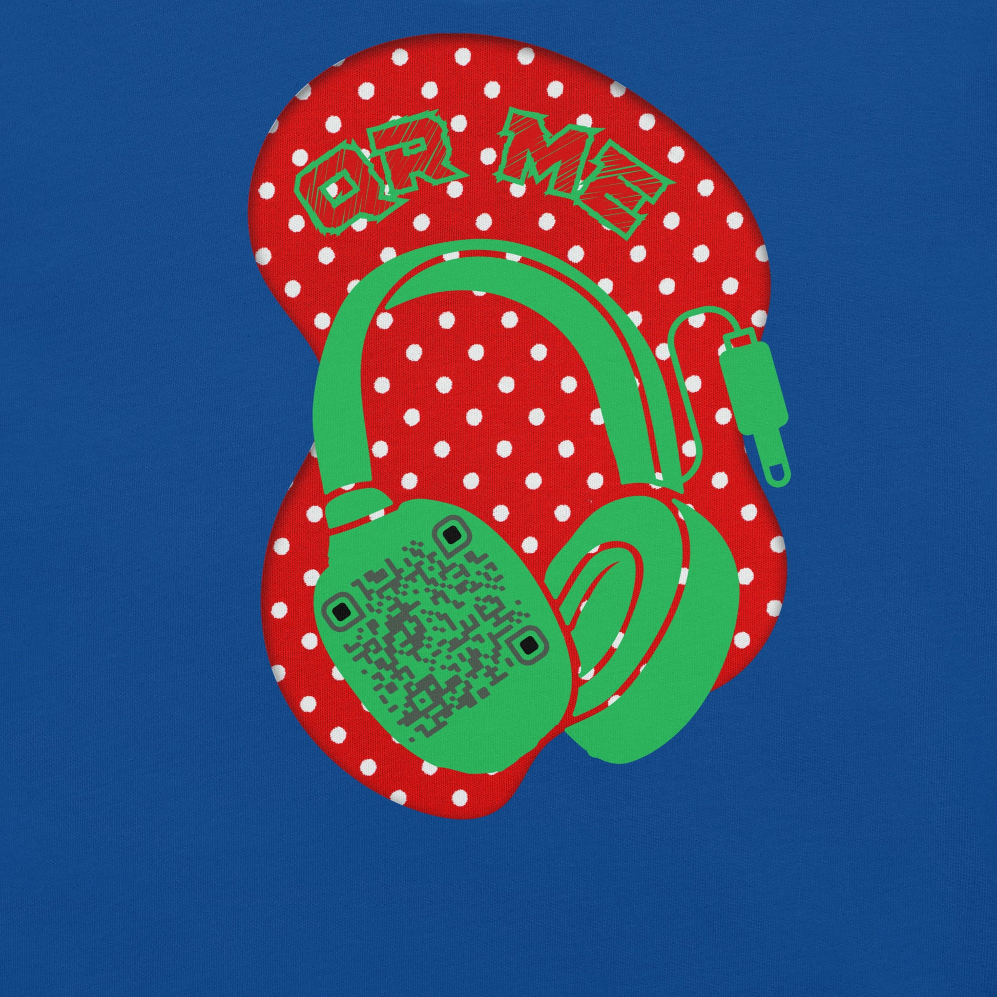 Polka Dot QR Code T-Shirt – Share Your Playlist in Style