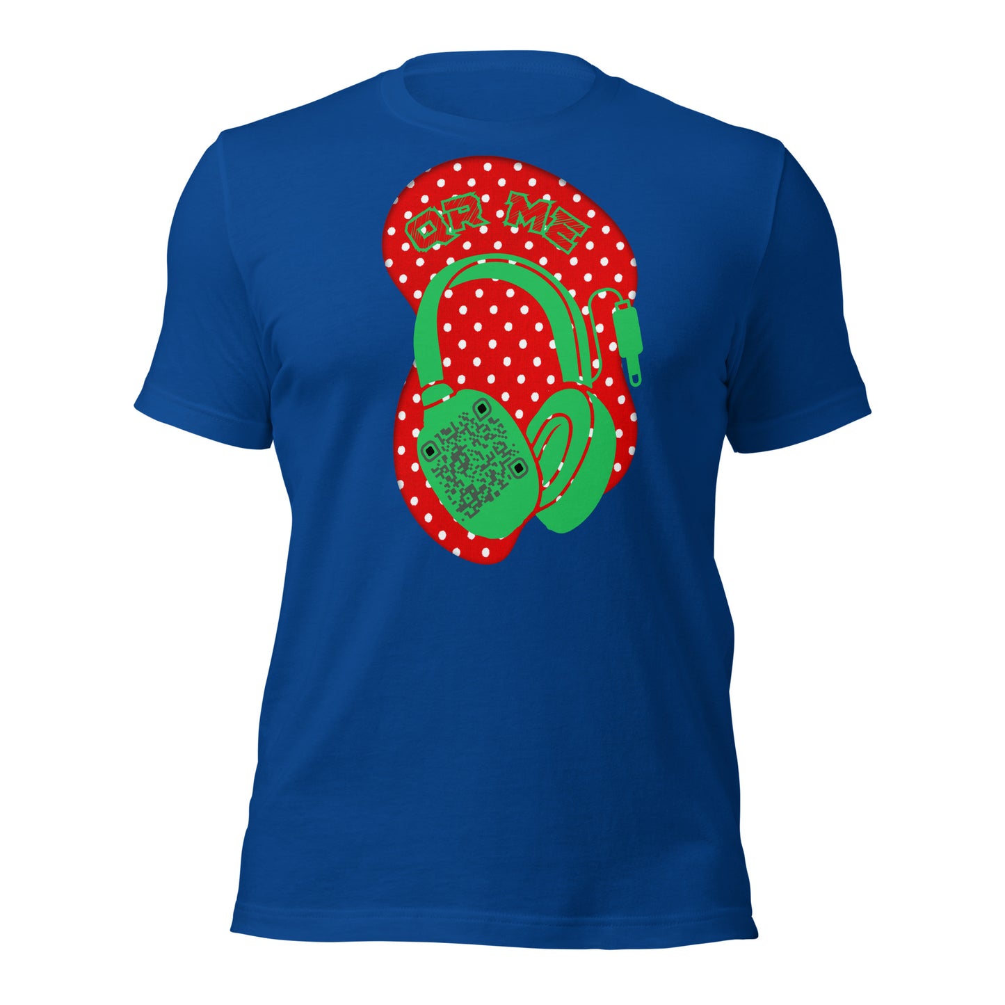 Polka Dot QR Code T-Shirt – Share Your Playlist in Style