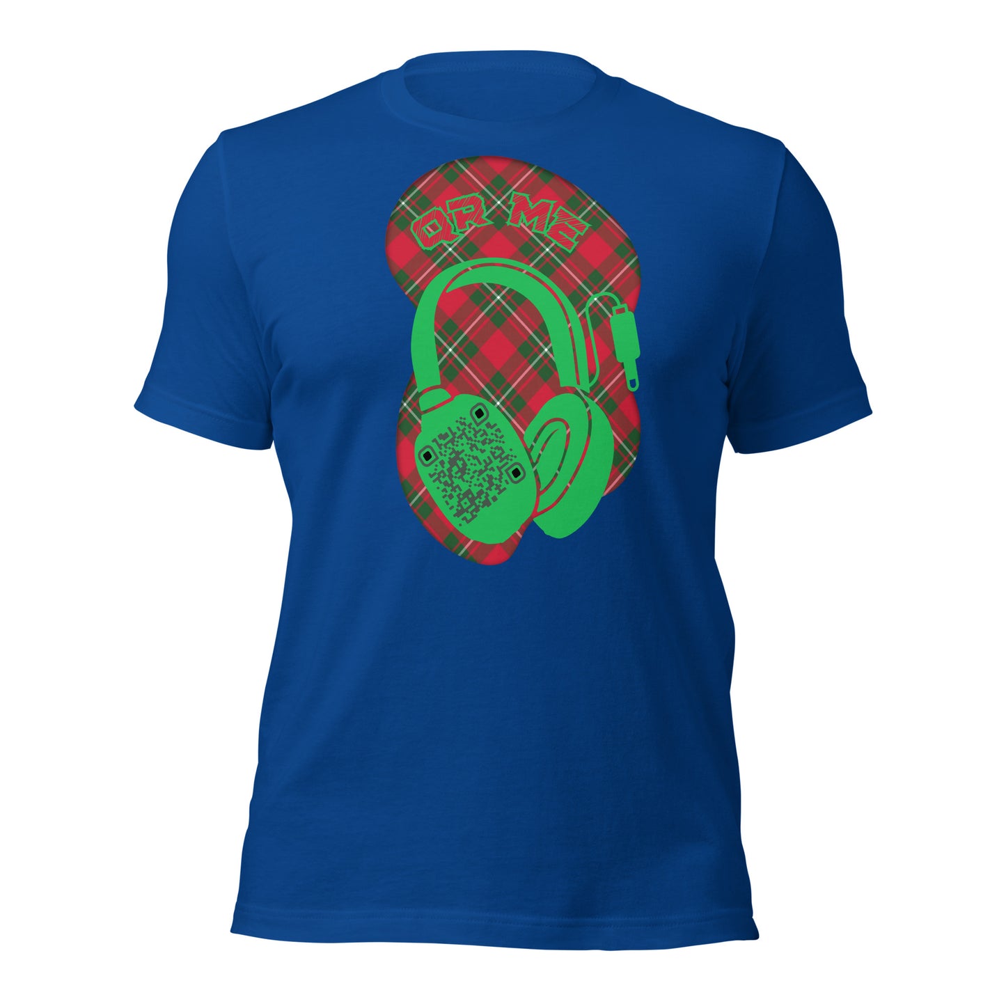 Tartan QR Code T-Shirt – Share Your Music with Timeless Style