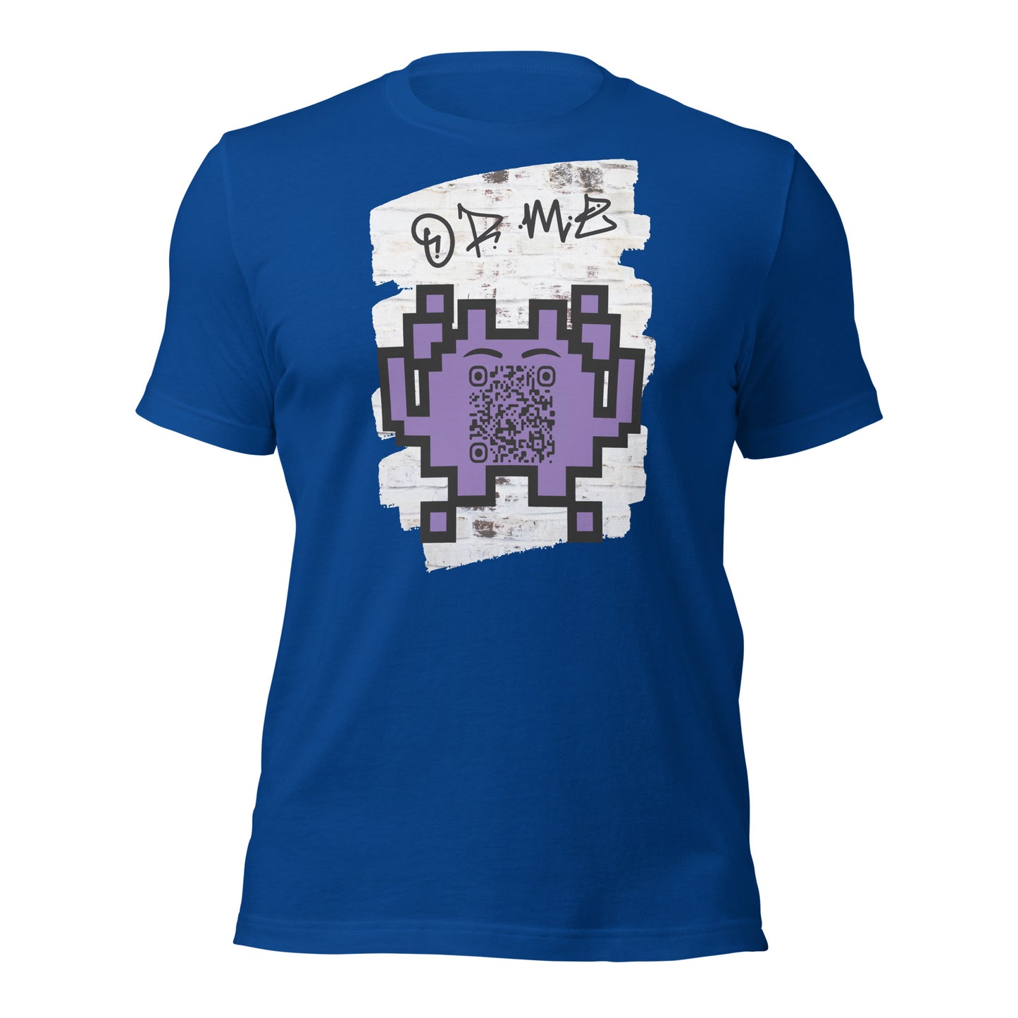 Graffiti Wall Alien QR Code T-Shirt – For Gamers and YouTubers