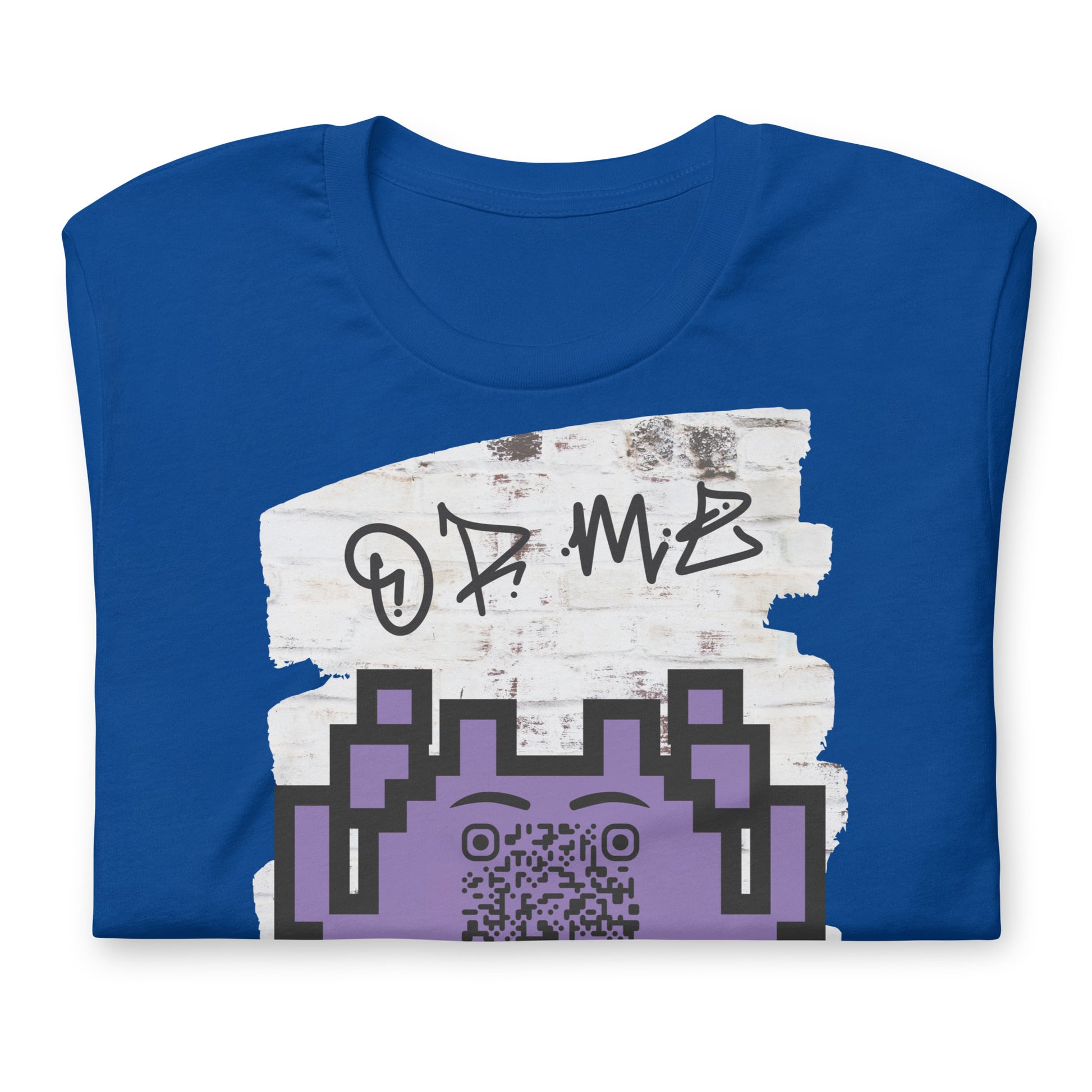 Graffiti Wall Alien QR Code T-Shirt – For Gamers and YouTubers