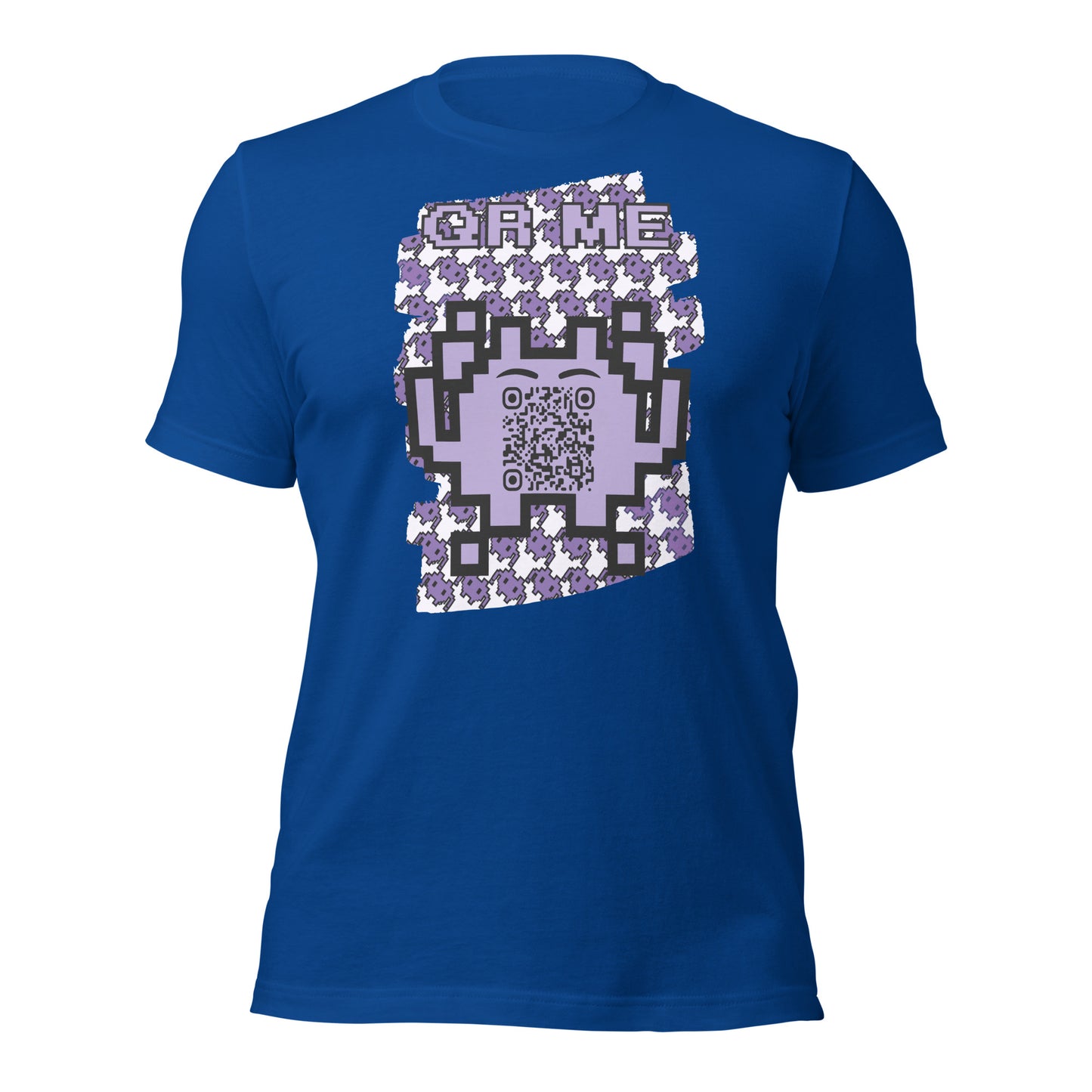 Purple Alien QR Code T-Shirt – For Gamers and YouTubers