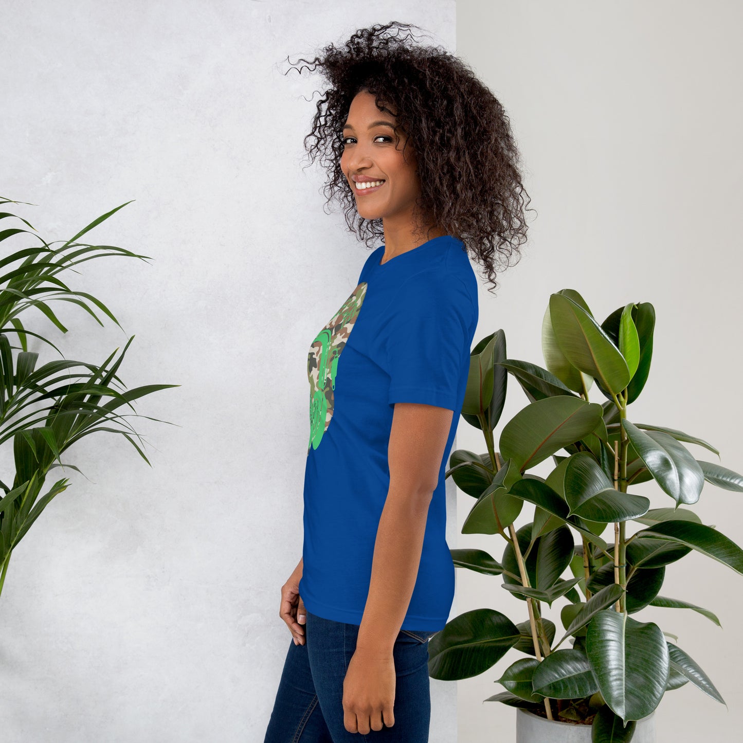 Green Camo QR Code T-Shirt – Share Your Music in Style
