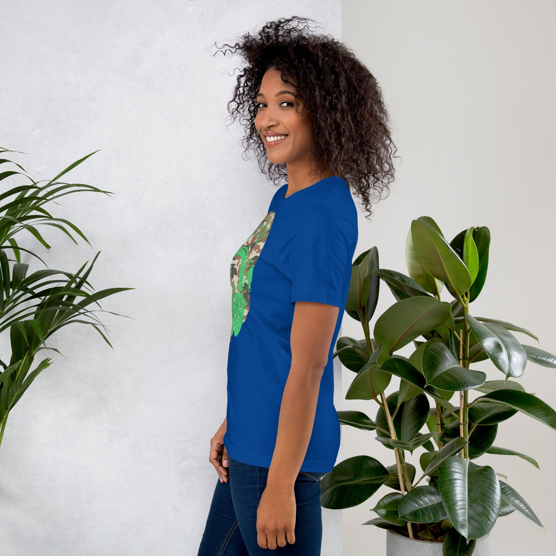 Green Camo QR Code T-Shirt – Share Your Music in Style