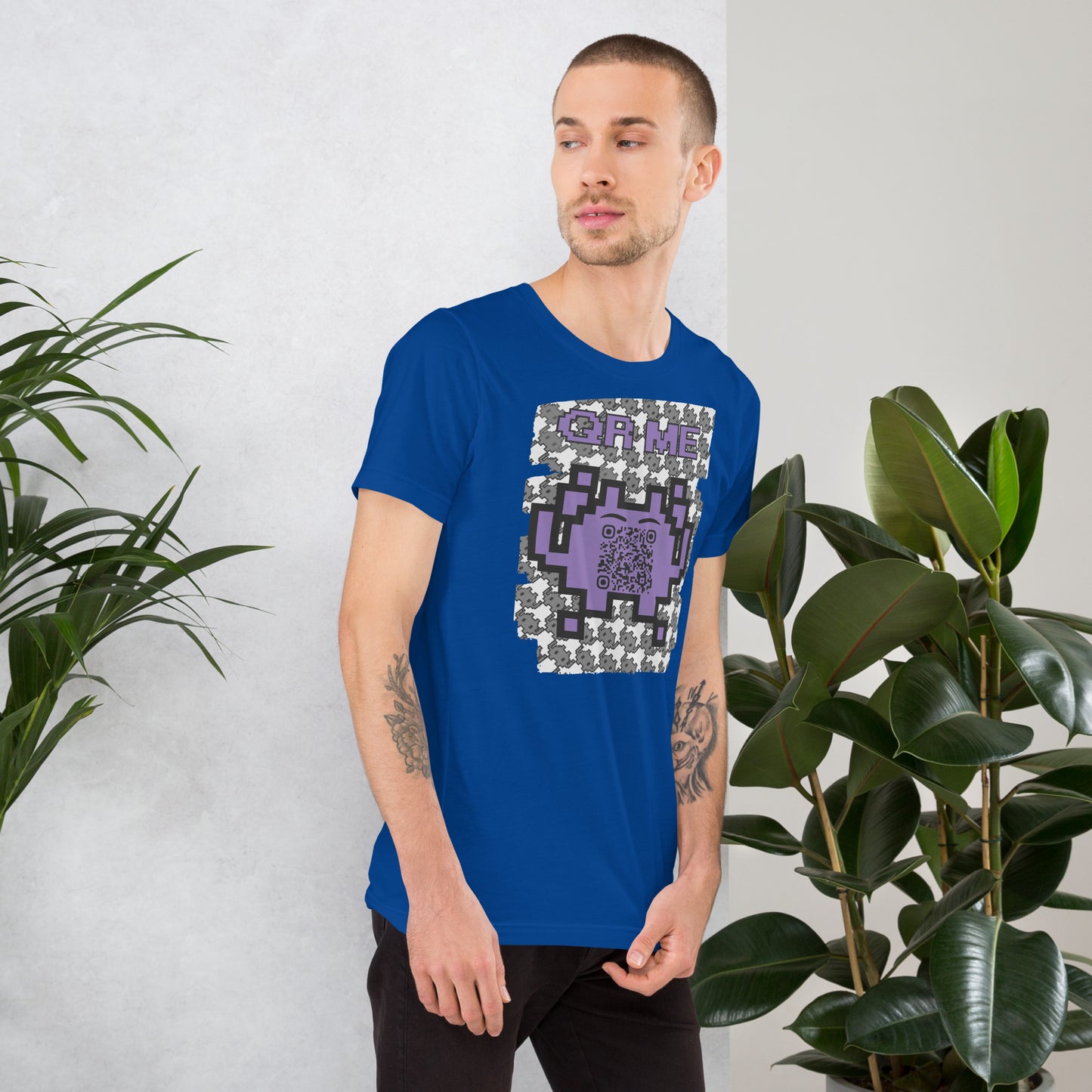 Mono Alien QR Code T-Shirt – Share Your Gaming and YouTube Links