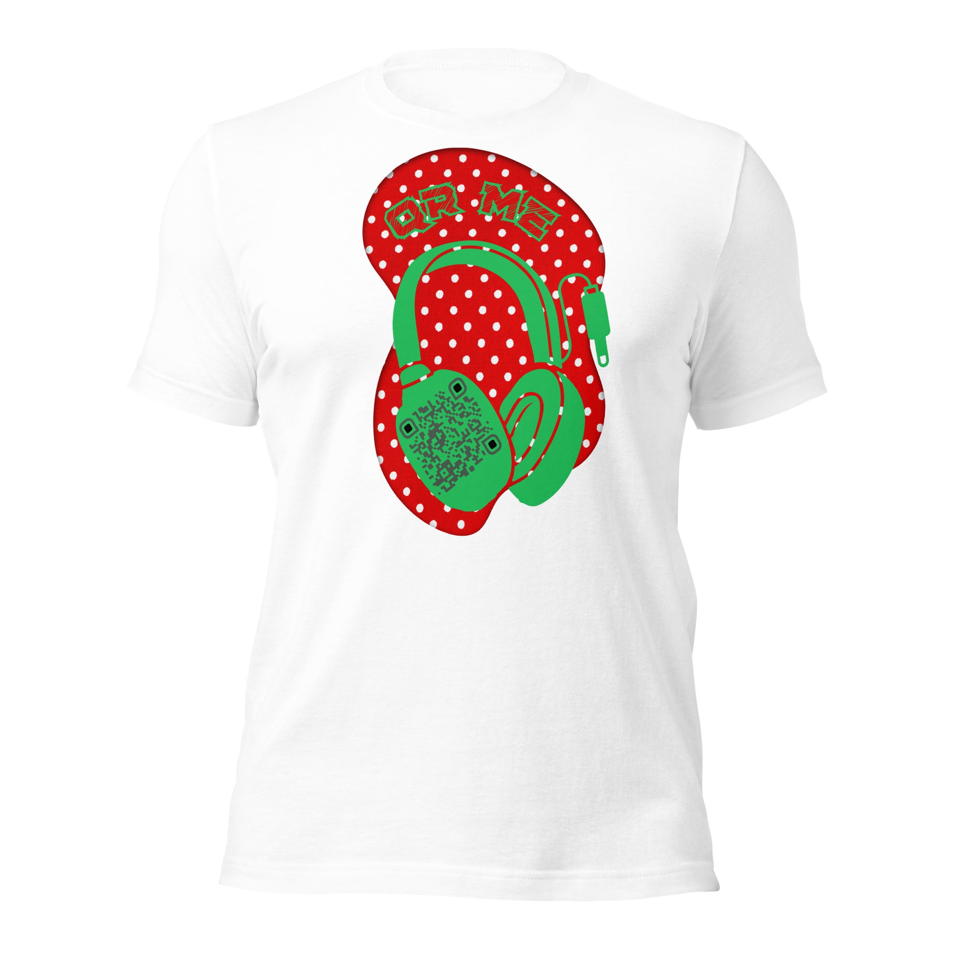 Polka Dot QR Code T-Shirt – Share Your Playlist in Style