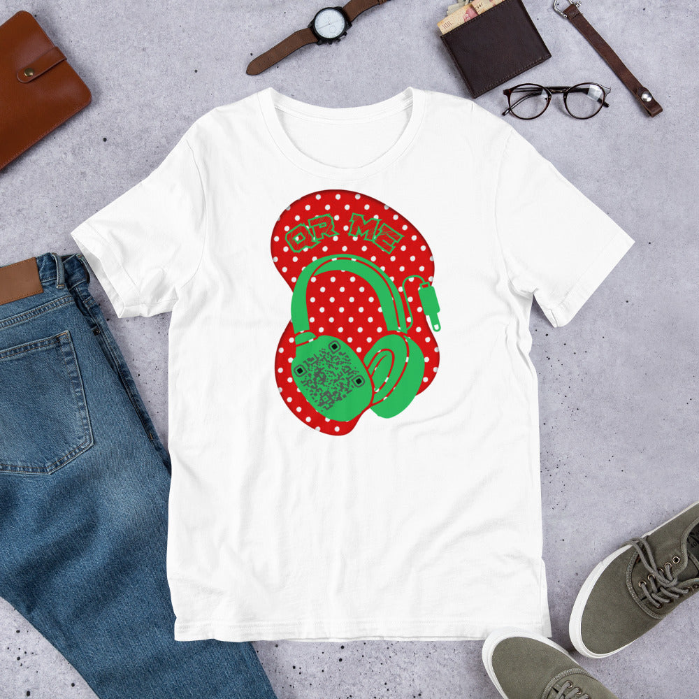 Polka Dot QR Code T-Shirt – Share Your Playlist in Style