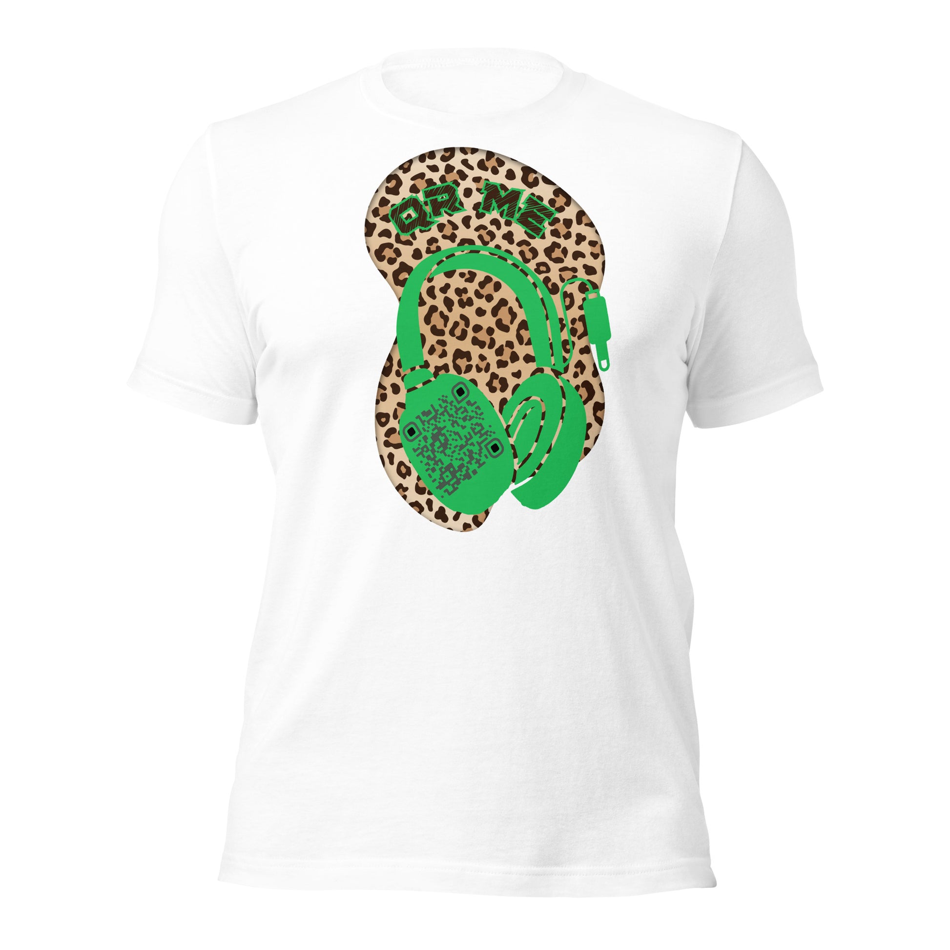 Leopard Print QR Code T-Shirt – Share Your Music Wildly
