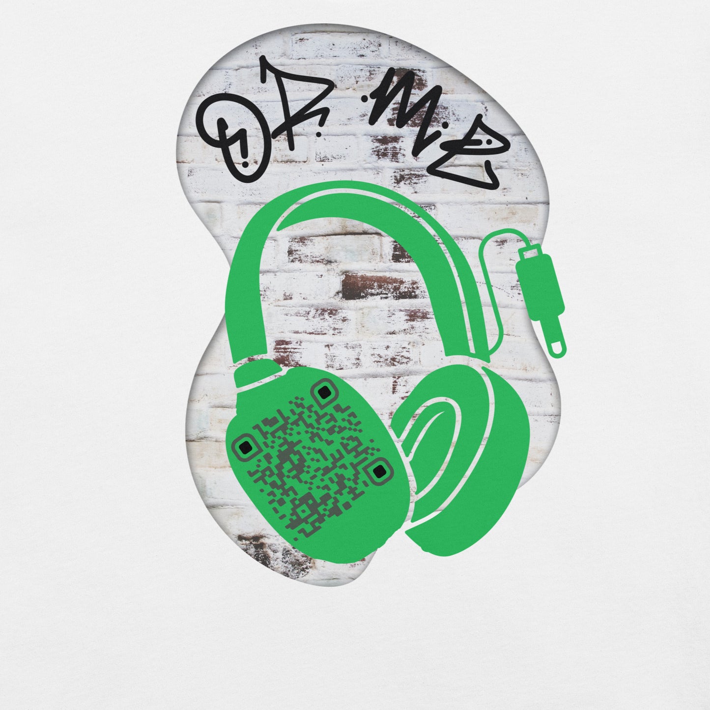 Graffiti Wall QR Code T-Shirt – Share Your Music Boldly