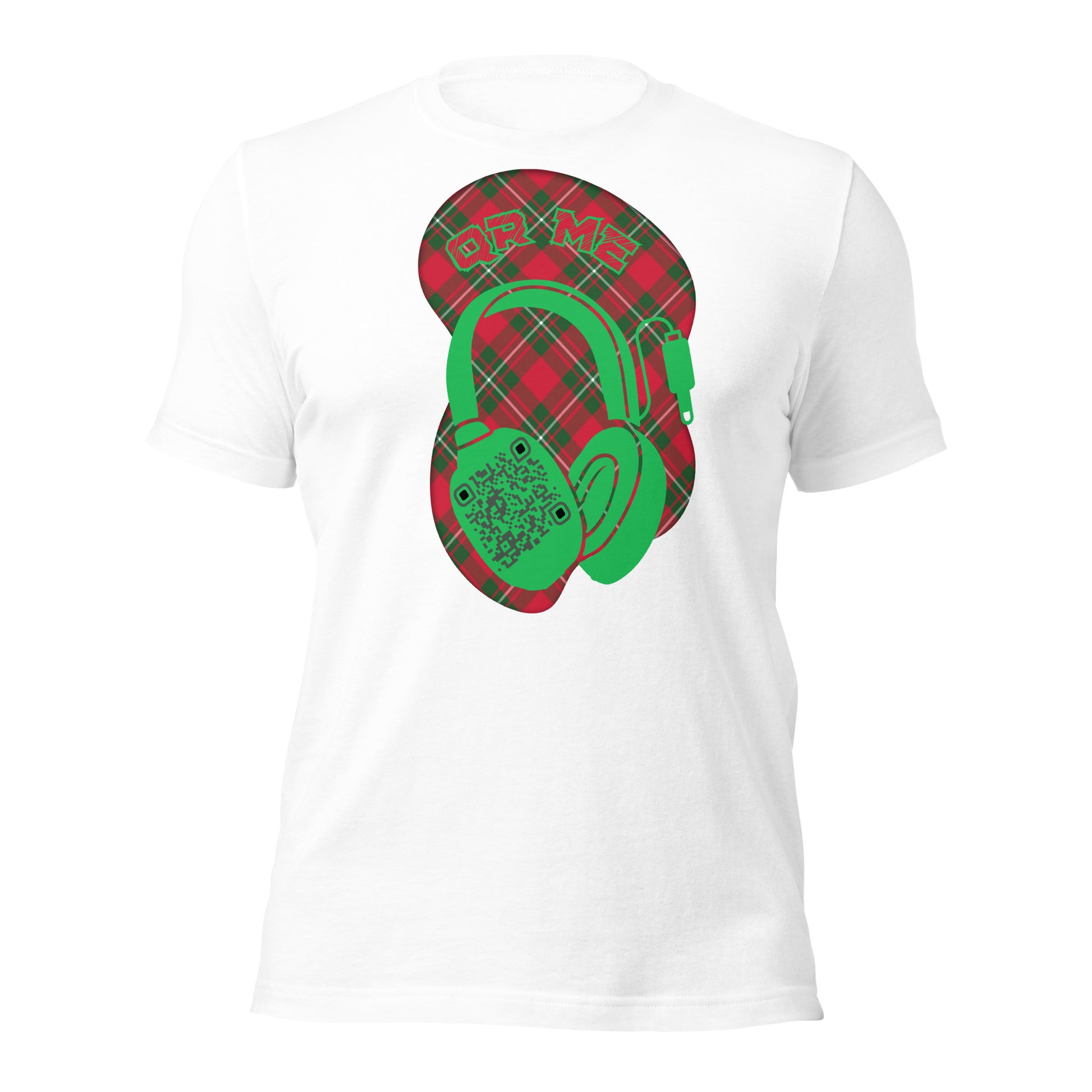 Tartan QR Code T-Shirt – Share Your Music with Timeless Style
