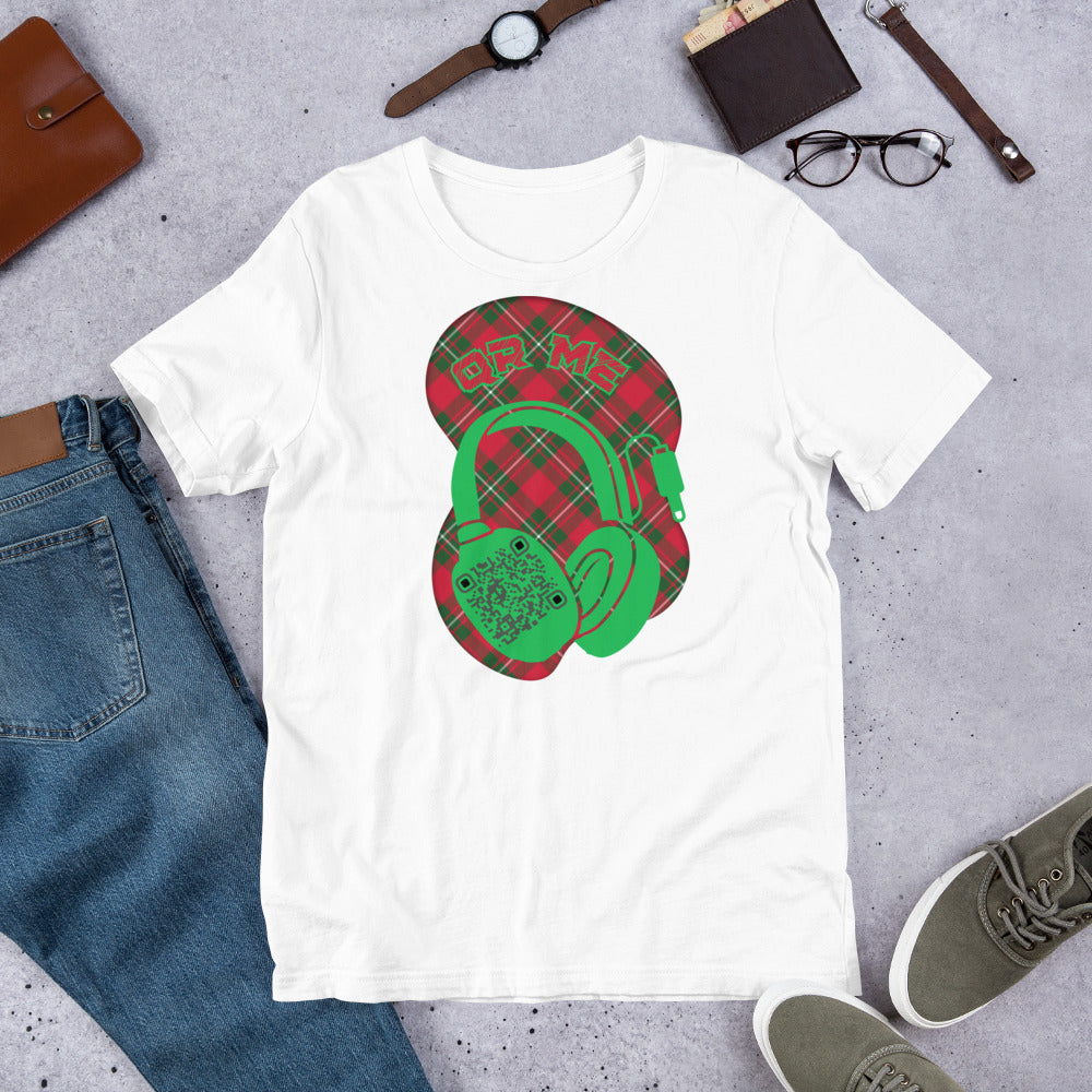 Tartan QR Code T-Shirt – Share Your Music with Timeless Style