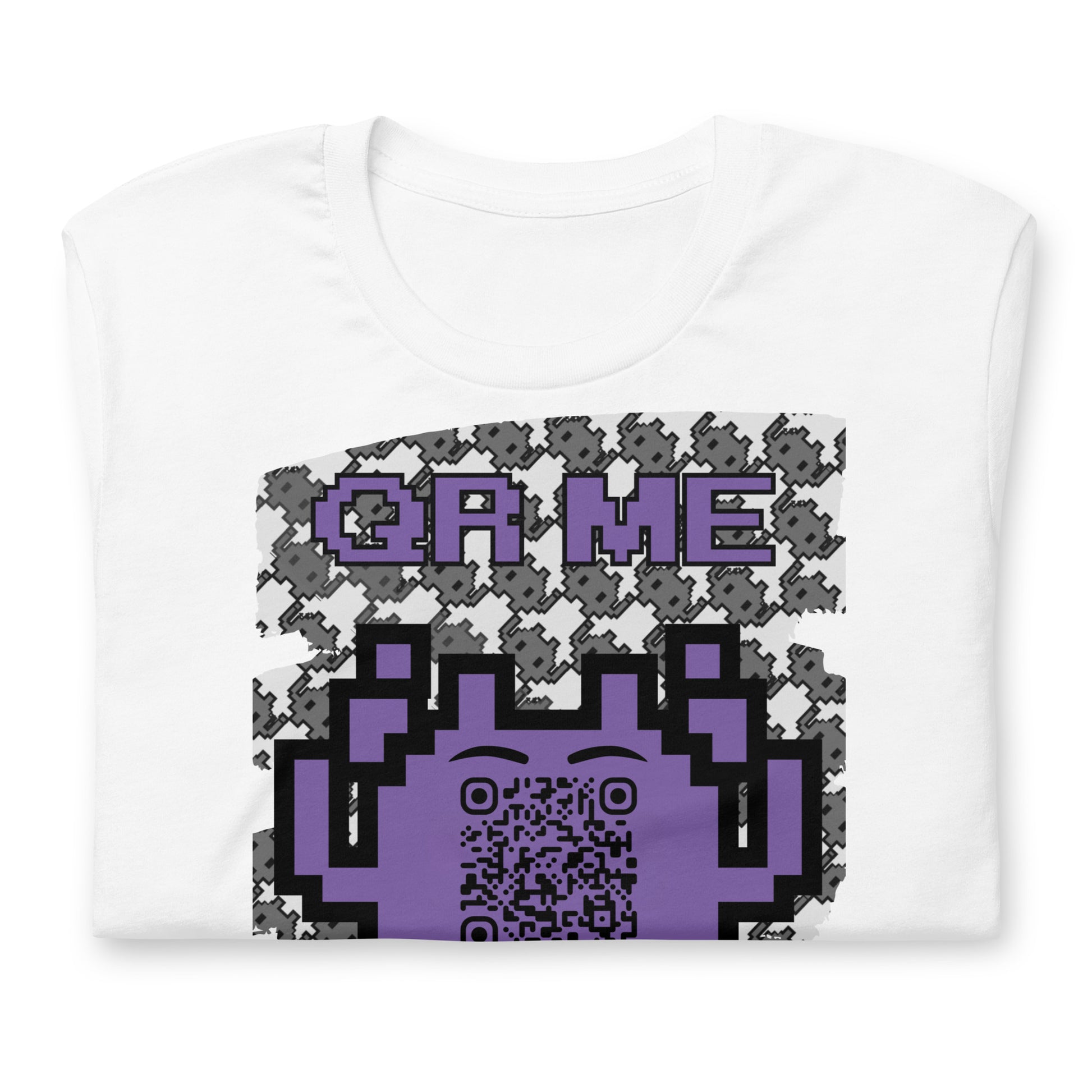 Mono Alien QR Code T-Shirt – Share Your Gaming and YouTube Links