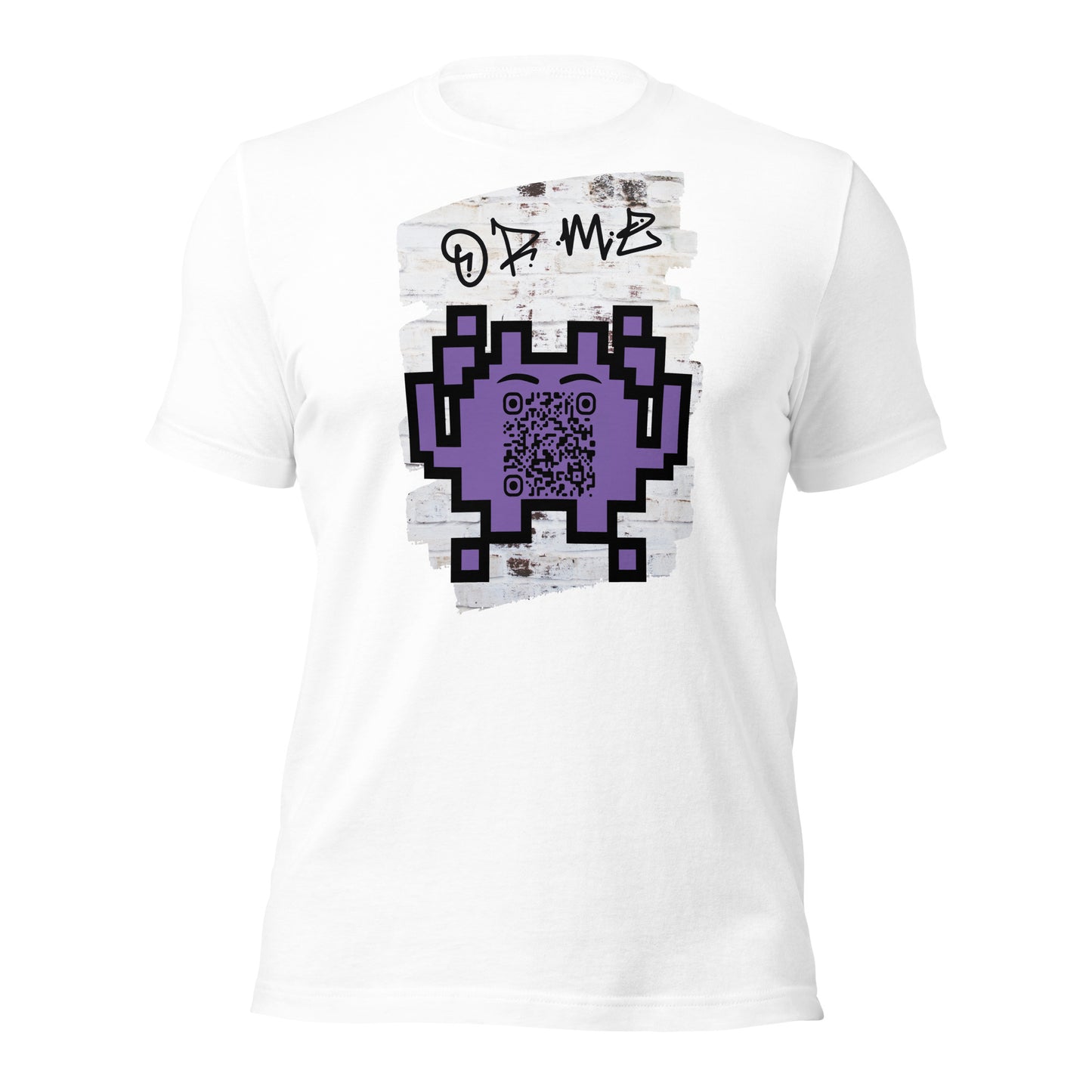Graffiti Wall Alien QR Code T-Shirt – For Gamers and YouTubers