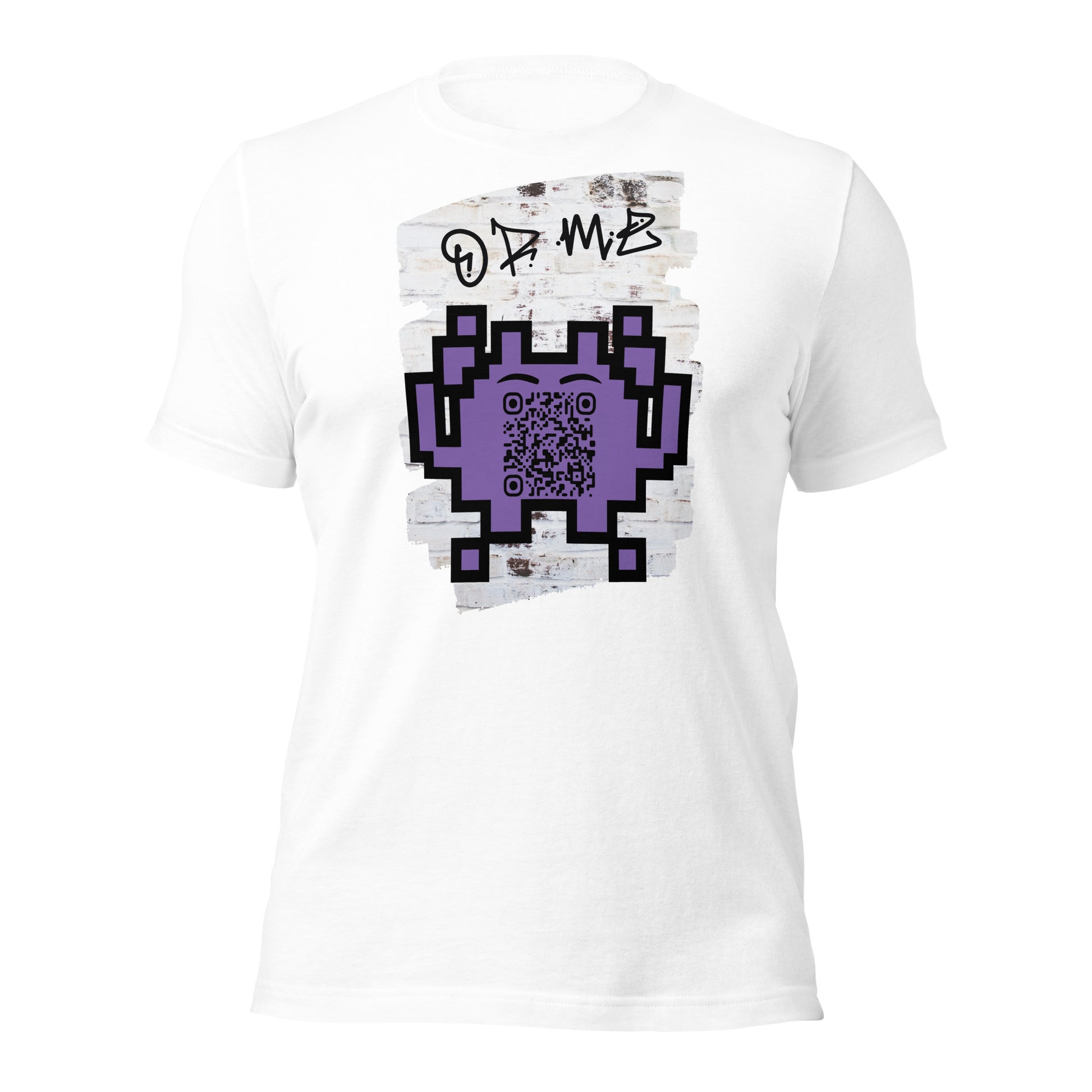 Graffiti Wall Alien QR Code T-Shirt – For Gamers and YouTubers
