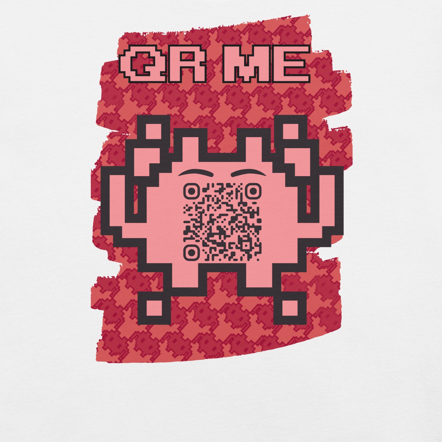 Red Alien QR Code T-Shirt – Go Boldly and Share