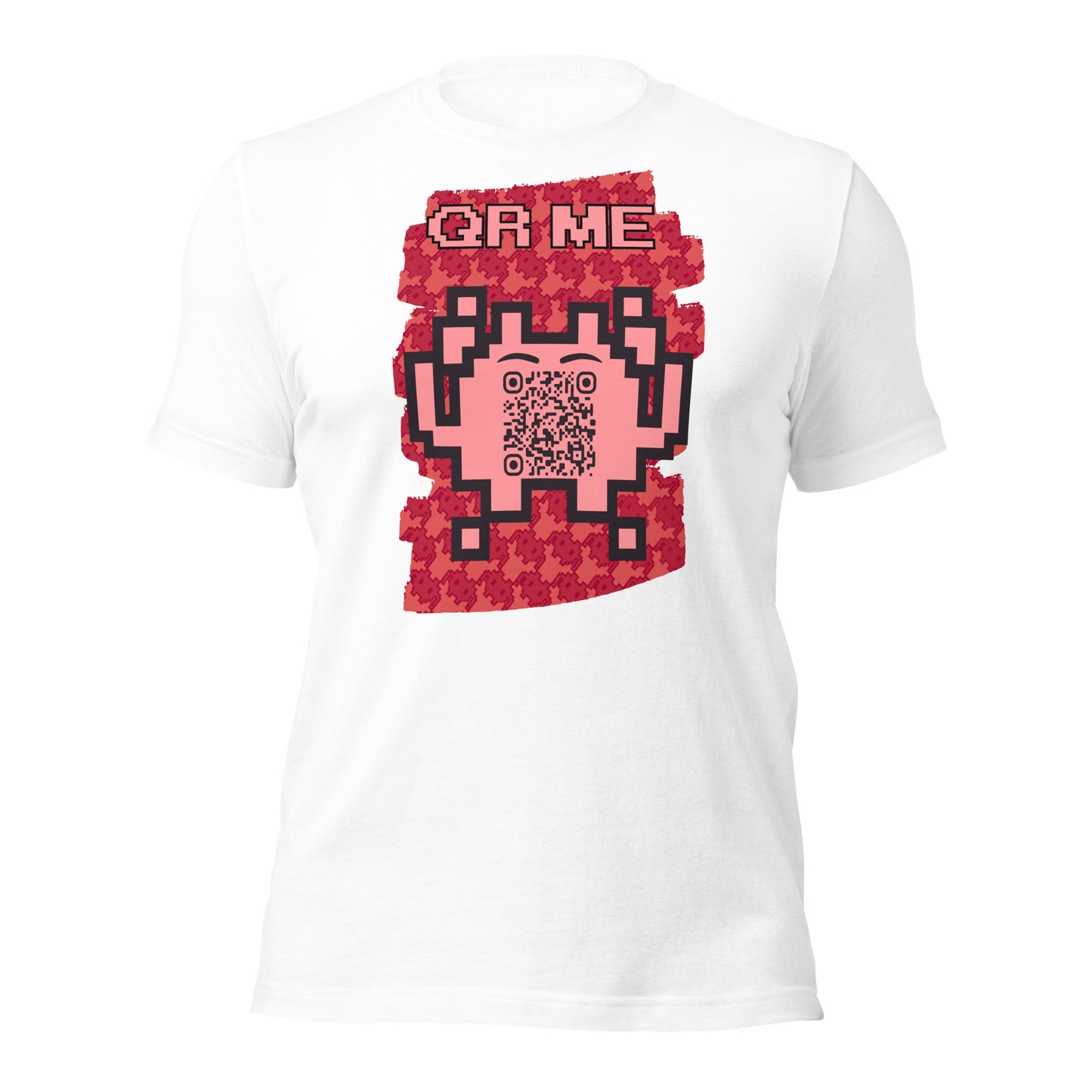 Red Alien QR Code T-Shirt – Go Boldly and Share
